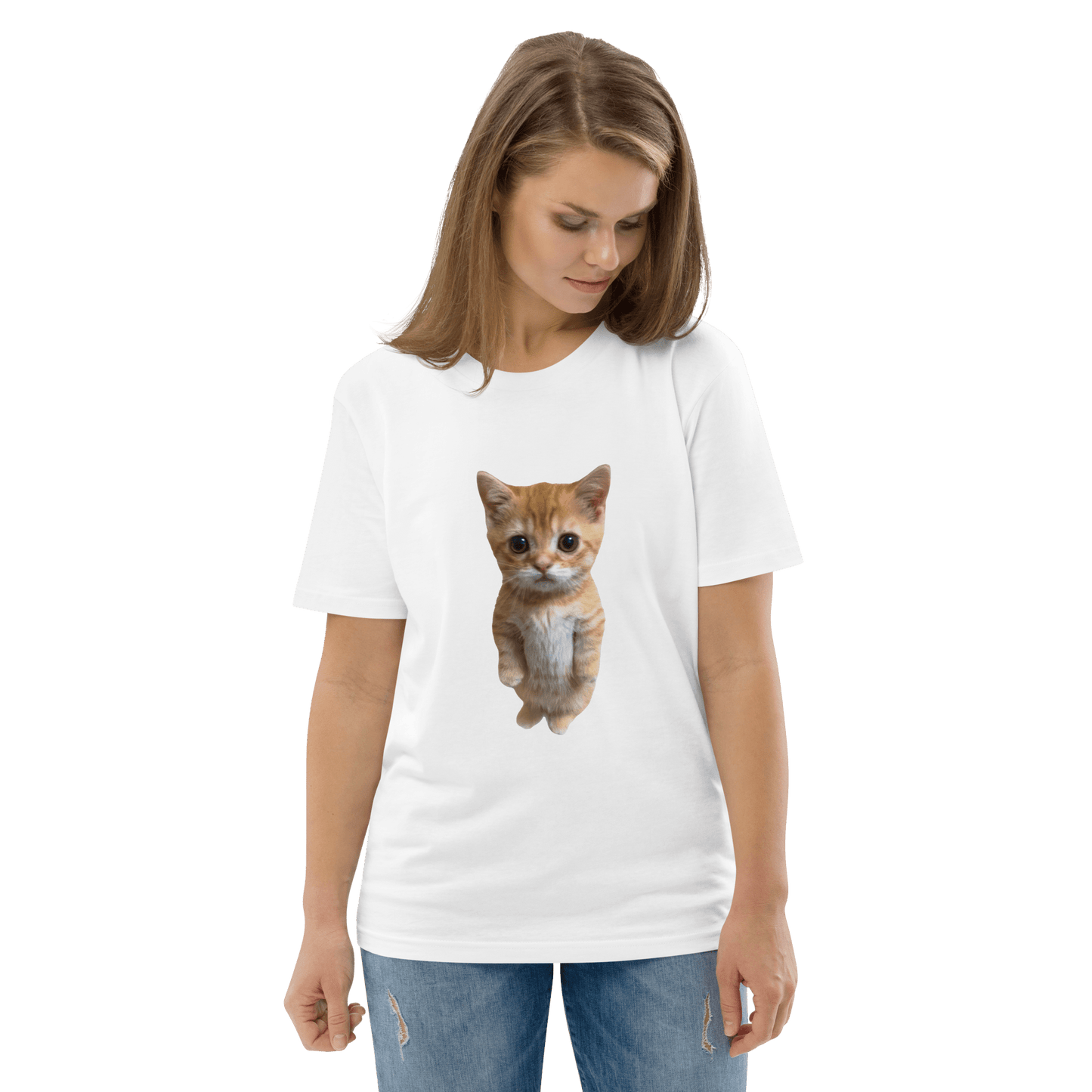 Cat Premium Organic T-Shirt Meme - Dark Heather Grey | Shirtposting