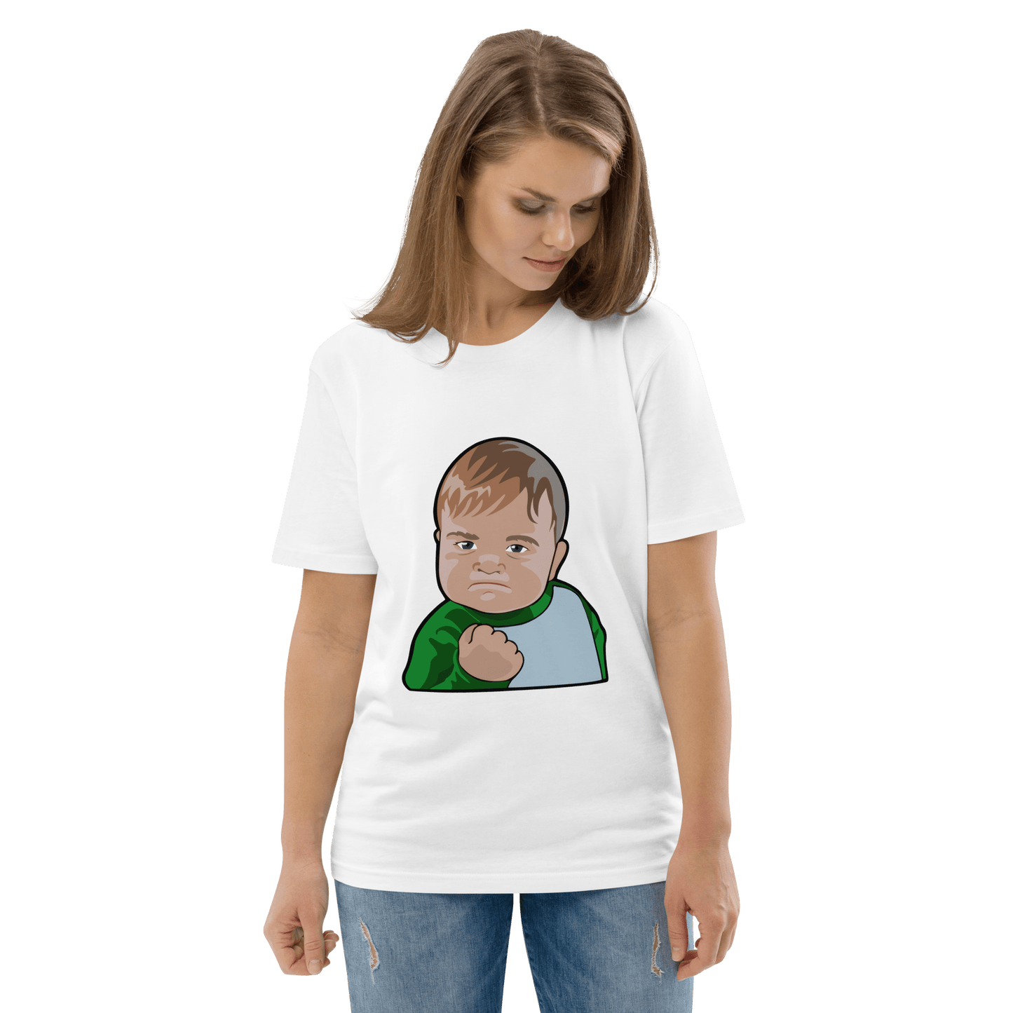 Success Kid Premium Organic T-Shirt Meme - Dark Heather Grey | Shirtposting