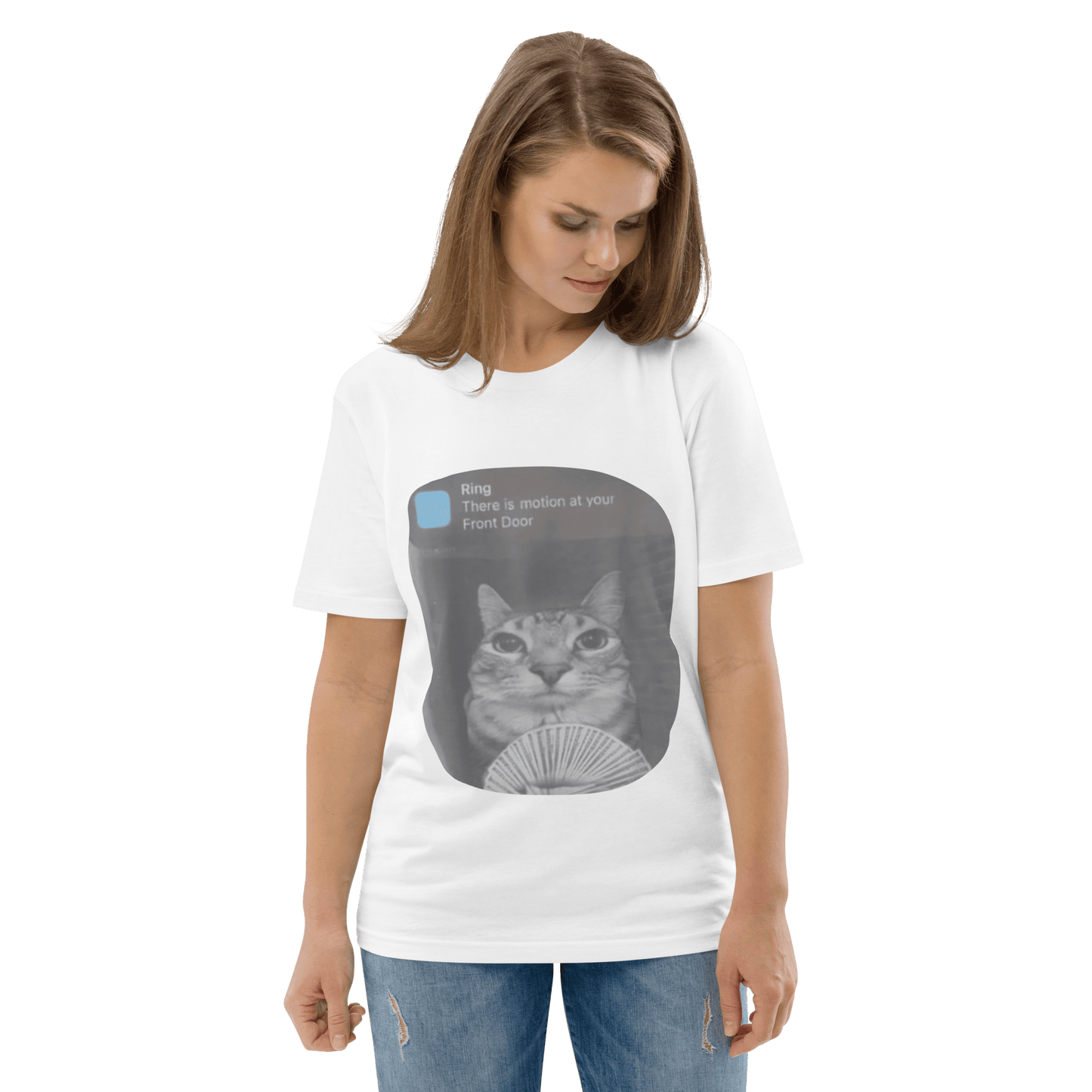 There is Motion at Your Front Door Premium Organic T-Shirt Meme - Cotton Pink | Shirtposting