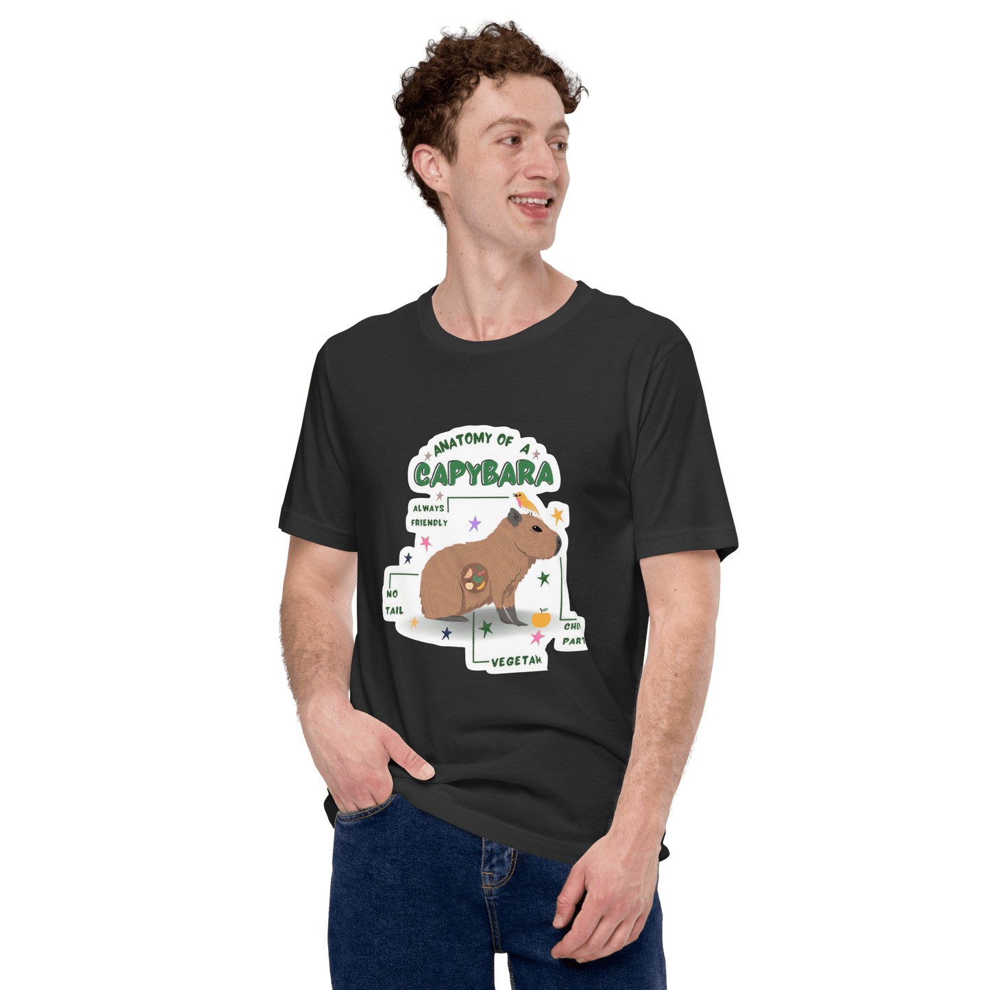 Anatomy of a Capybara Classic T-Shirt Meme - Dark Grey | Shirtposting
