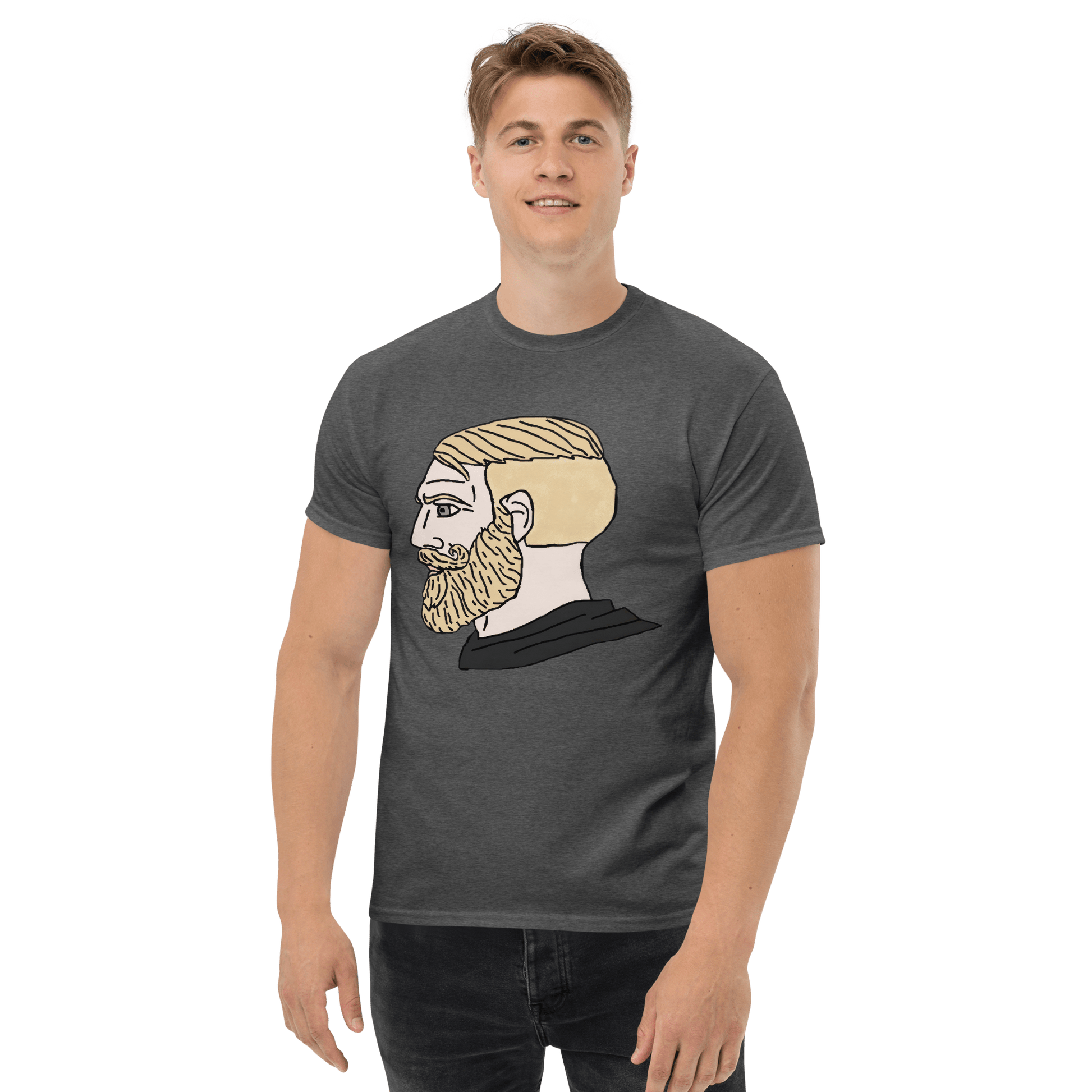 AuthRight Wojak Meme Classic T-Shirt Meme - Royal | Shirtposting