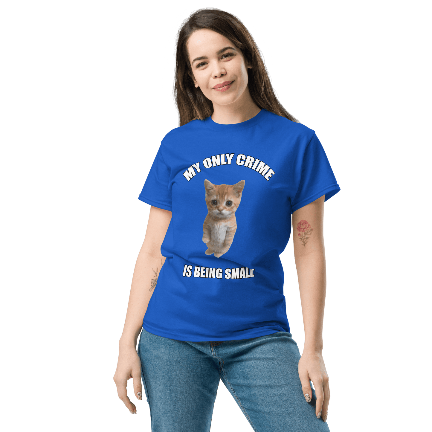 Being Small Classic T-Shirt Meme - White | Shirtposting