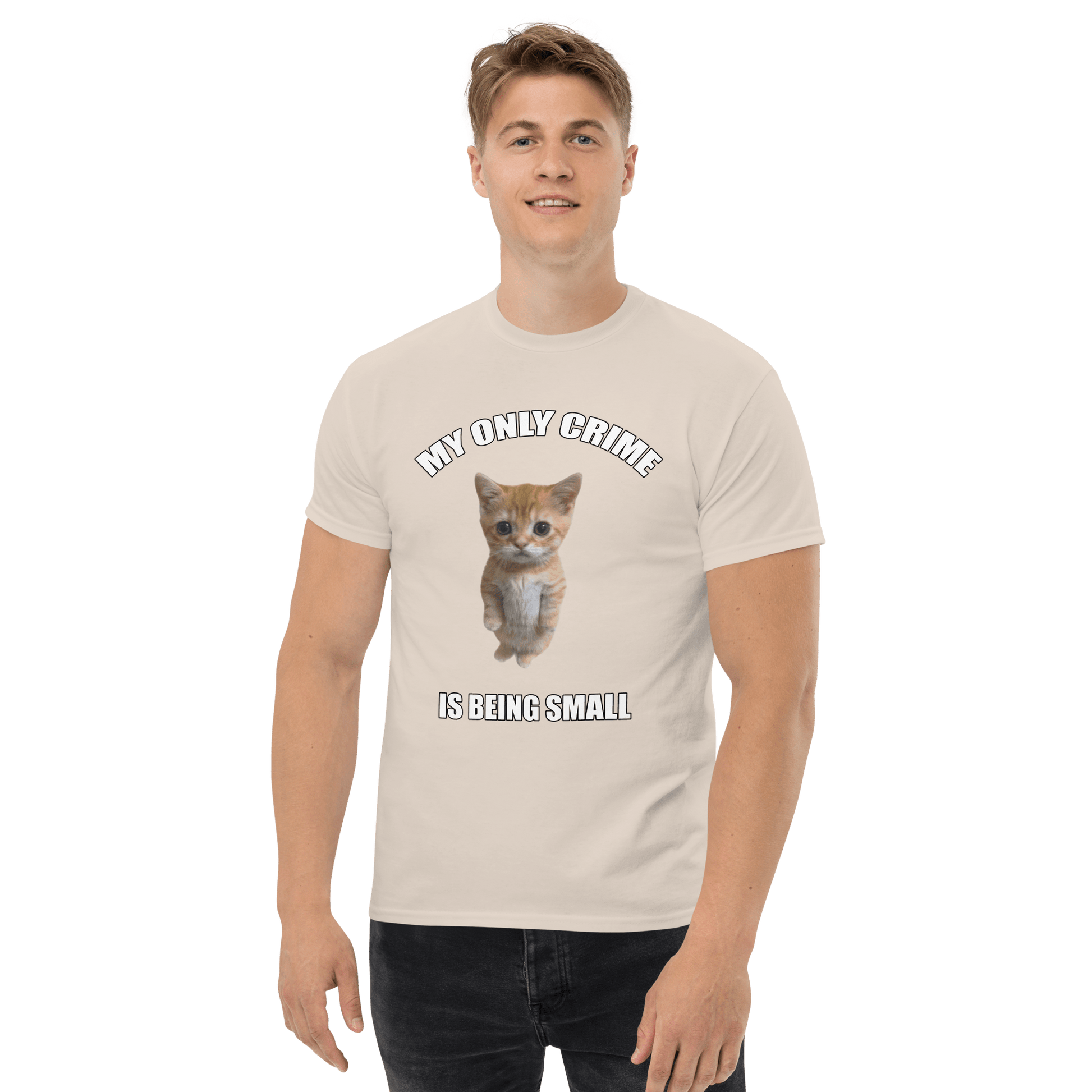 Being Small Classic T-Shirt Meme - White | Shirtposting