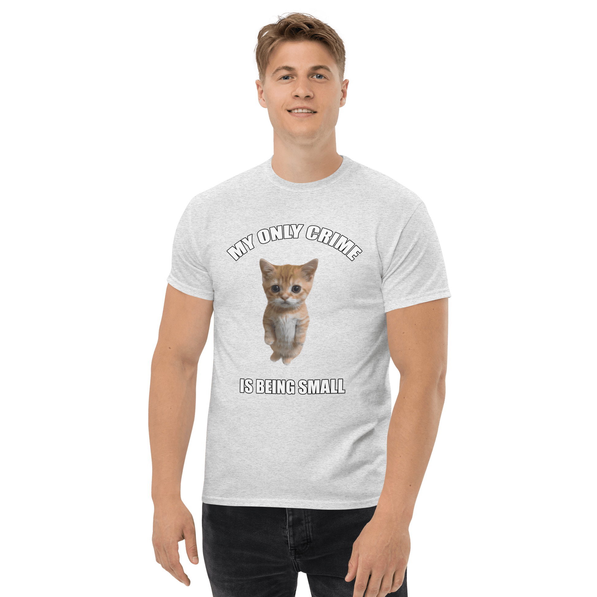 Being Small Classic T-Shirt Meme - White | Shirtposting