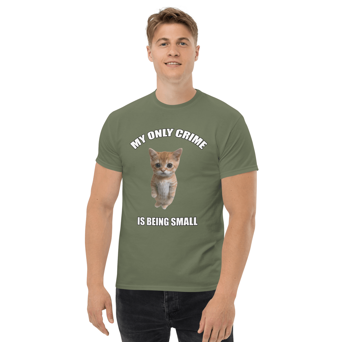 Being Small Classic T-Shirt Meme - White | Shirtposting