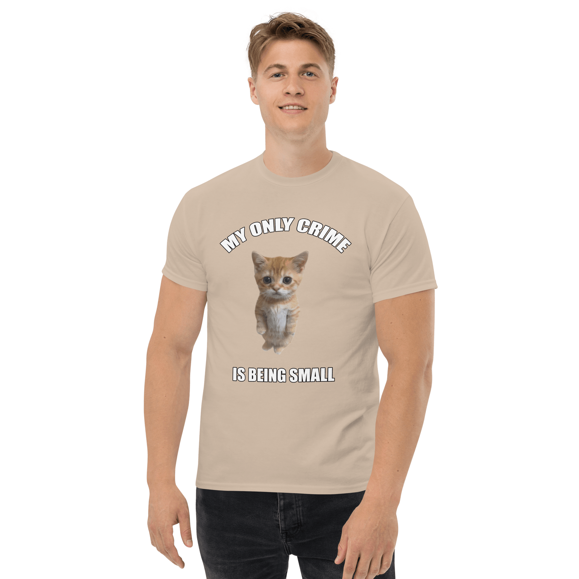 Being Small Classic T-Shirt Meme - White | Shirtposting