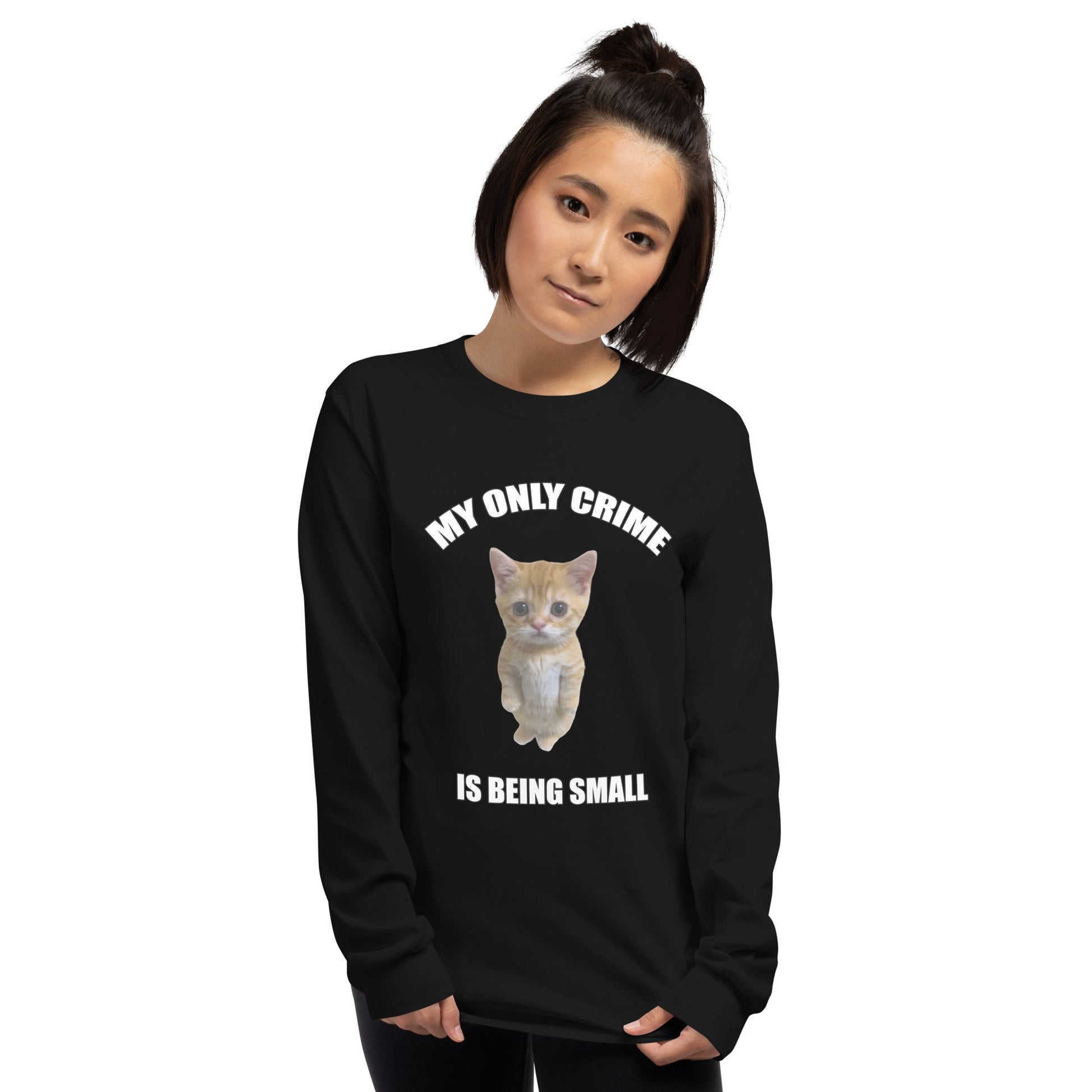 Being Small Long Sleeve T-Shirt Meme - Ash | Shirtposting