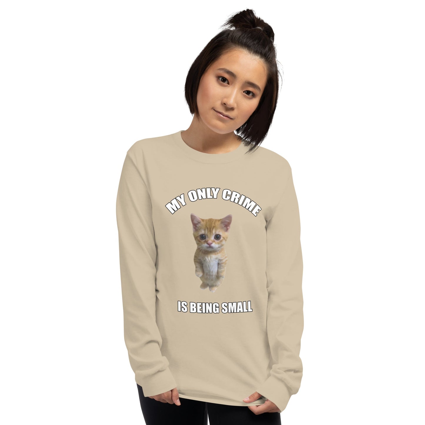 Being Small Long Sleeve T-Shirt Meme - Ash | Shirtposting