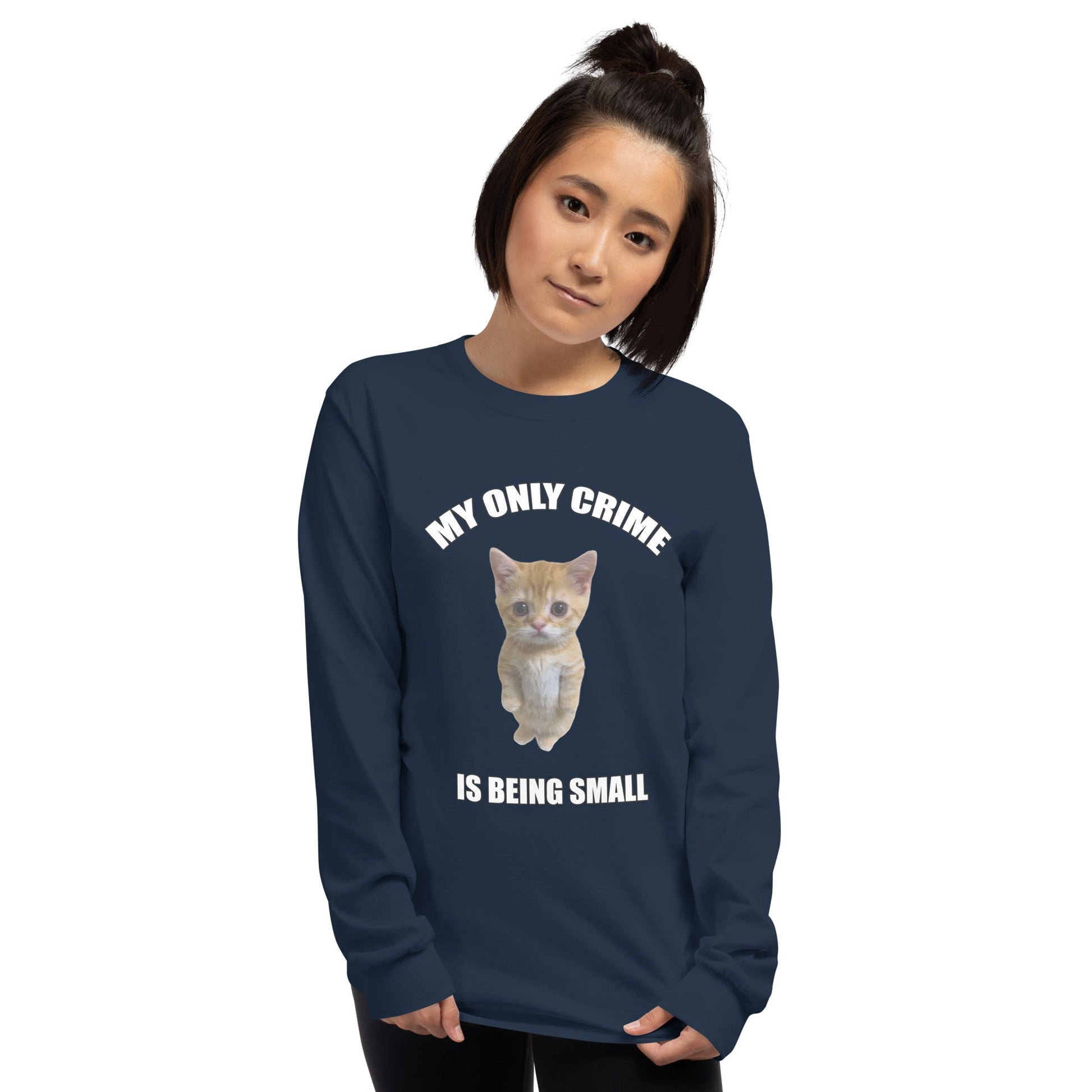 Being Small Long Sleeve T-Shirt Meme - Ash | Shirtposting