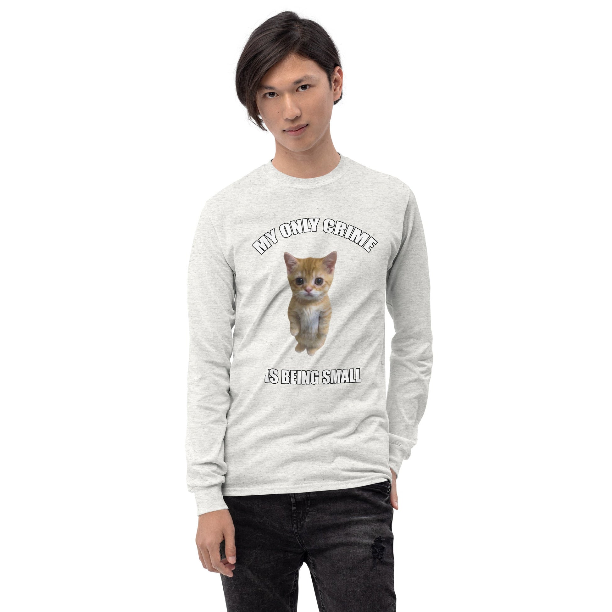 Being Small Long Sleeve T-Shirt Meme - Ash | Shirtposting