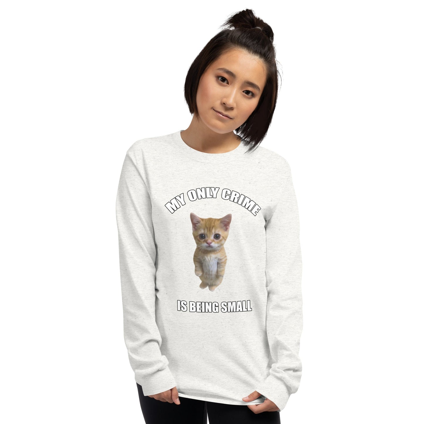 Being Small Long Sleeve T-Shirt Meme - Ash | Shirtposting