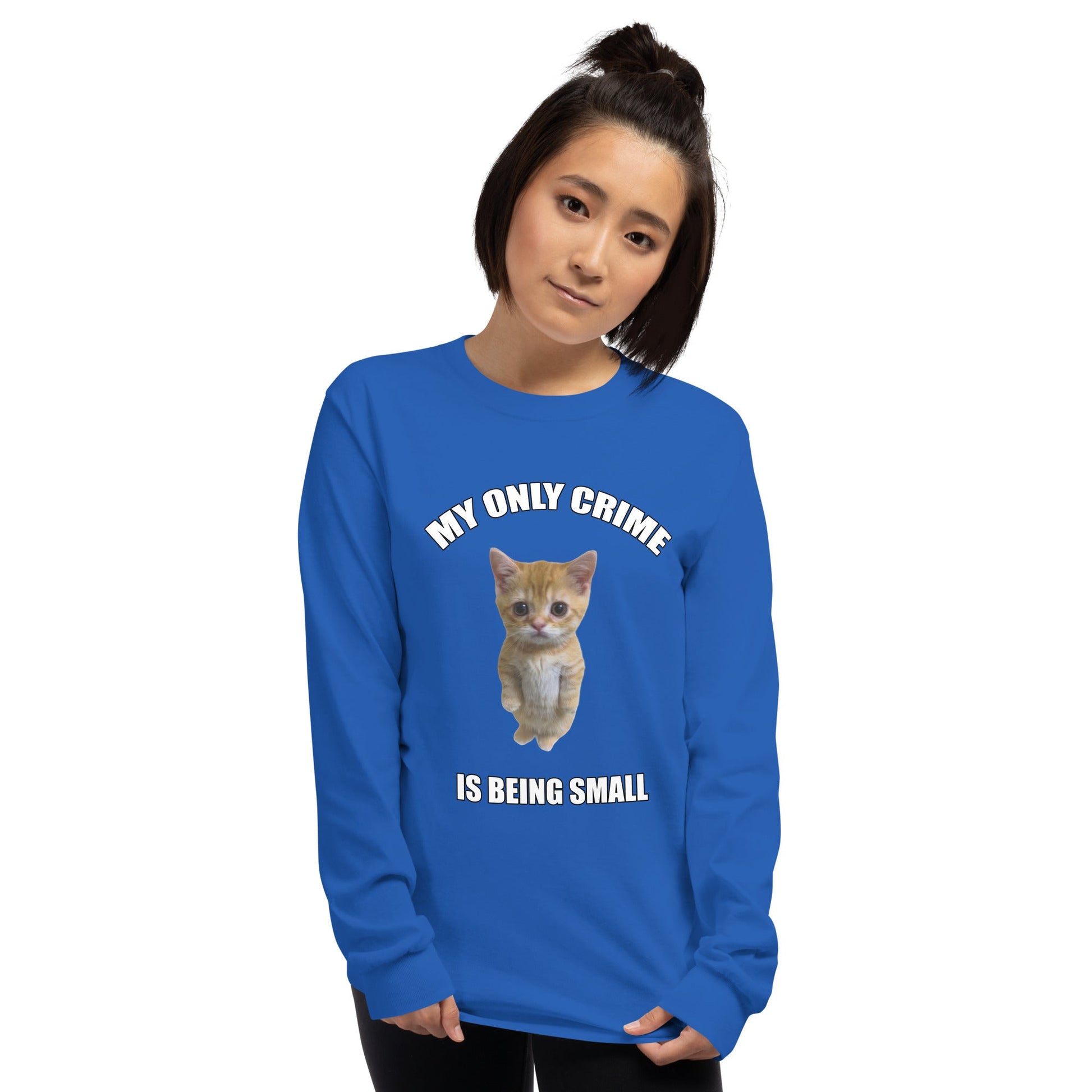 Being Small Long Sleeve T-Shirt Meme - Ash | Shirtposting