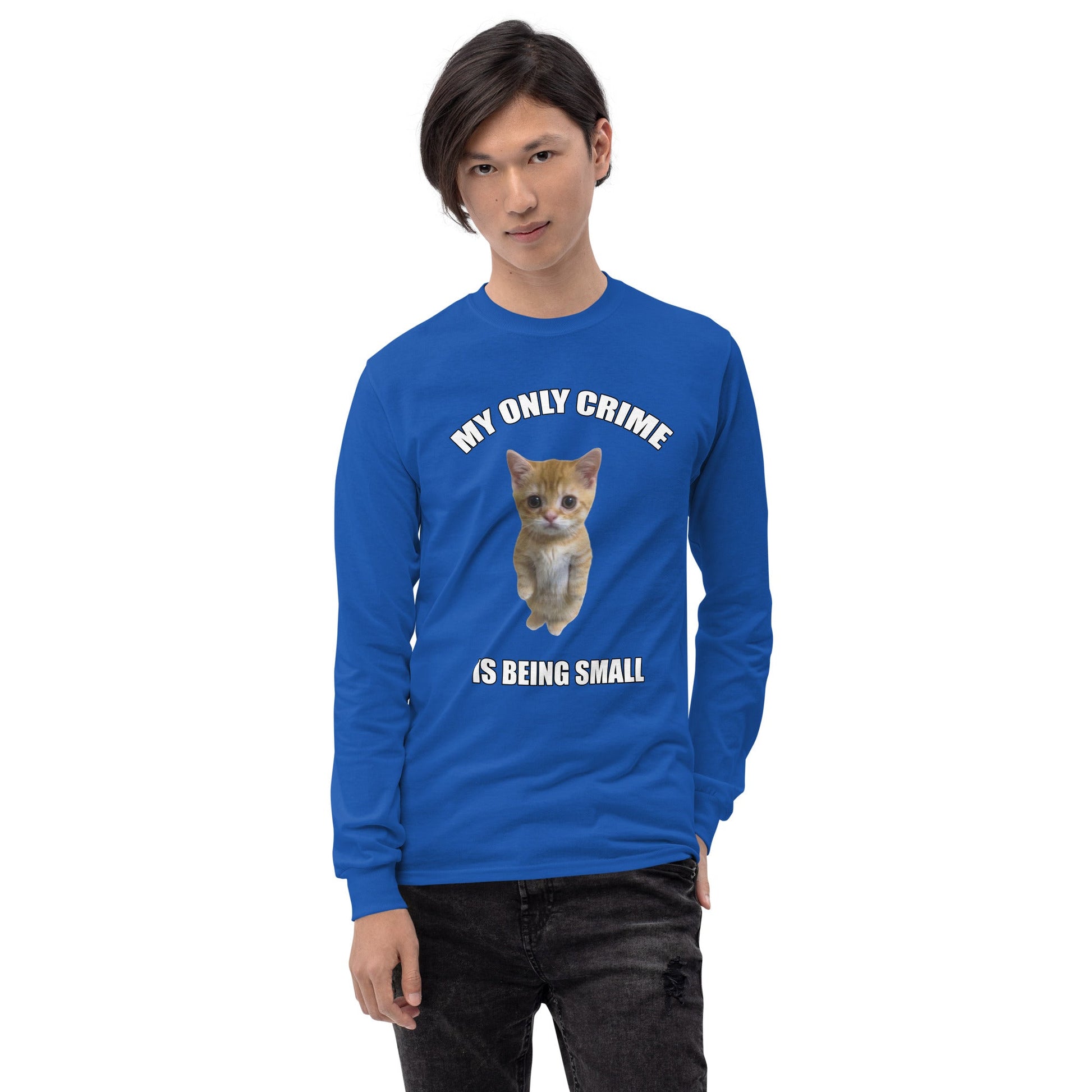 Being Small Long Sleeve T-Shirt Meme - Ash | Shirtposting
