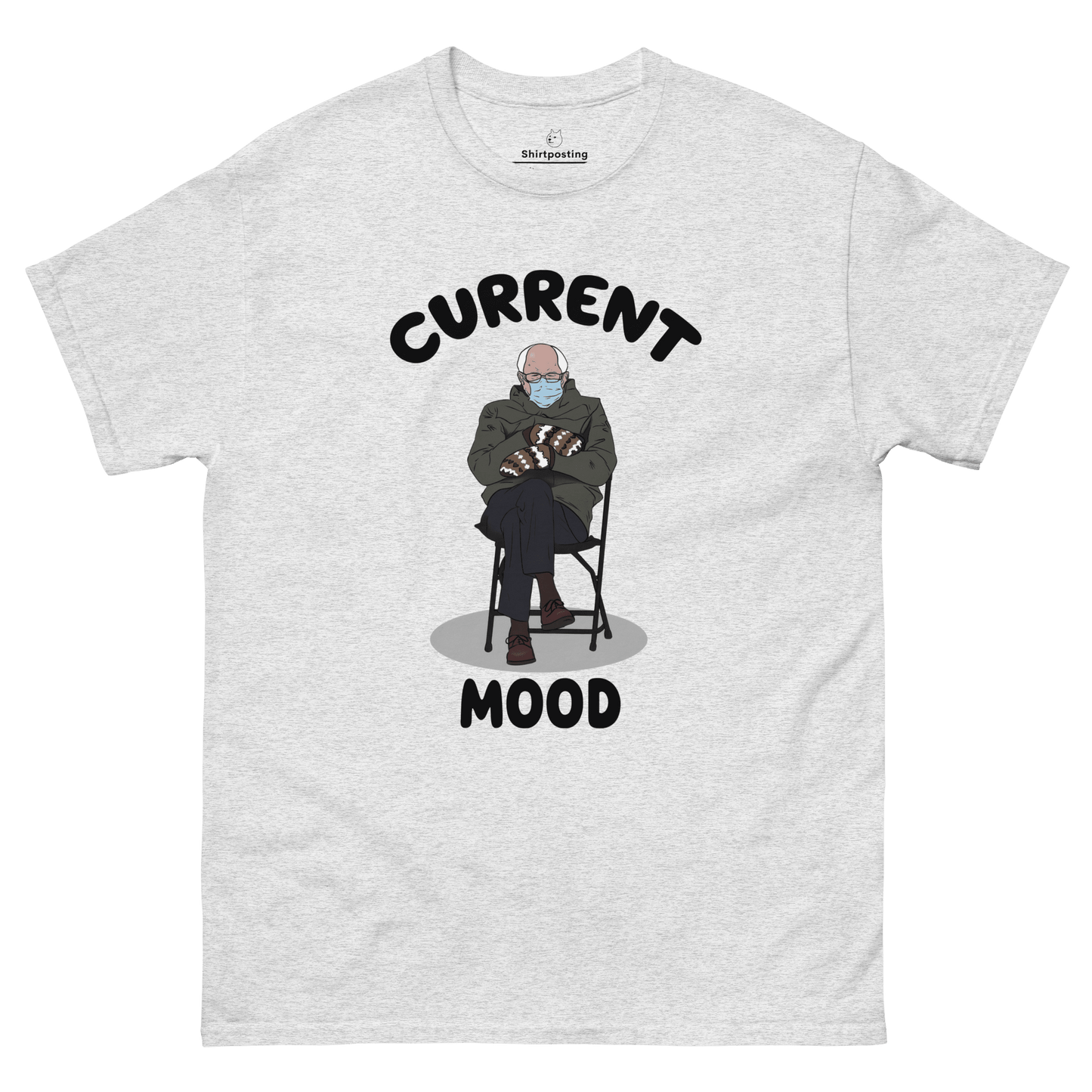 Bernie Mittens Classic T-Shirt Meme - Ash | Shirtposting