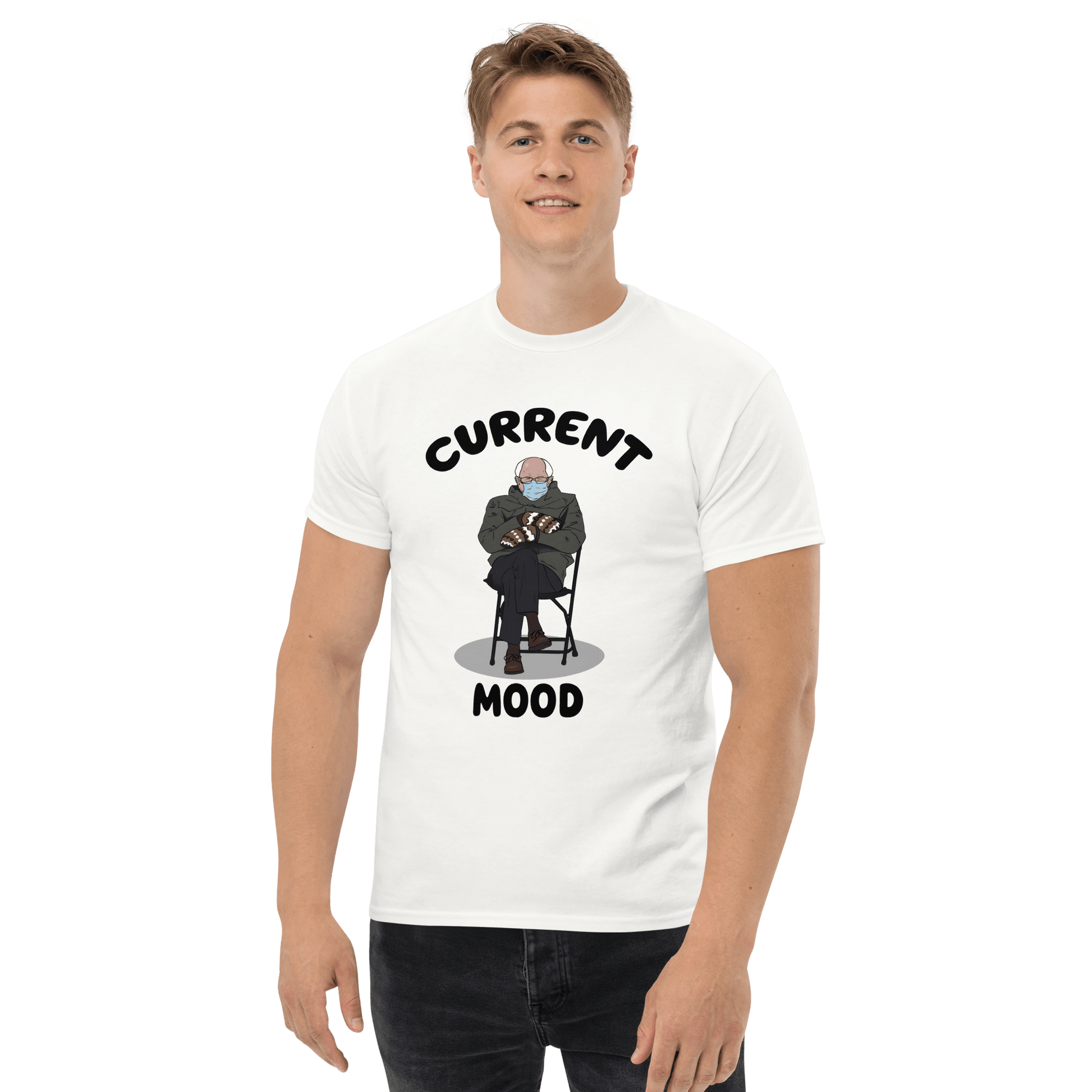 Bernie Mittens Classic T-Shirt Meme - Ash | Shirtposting