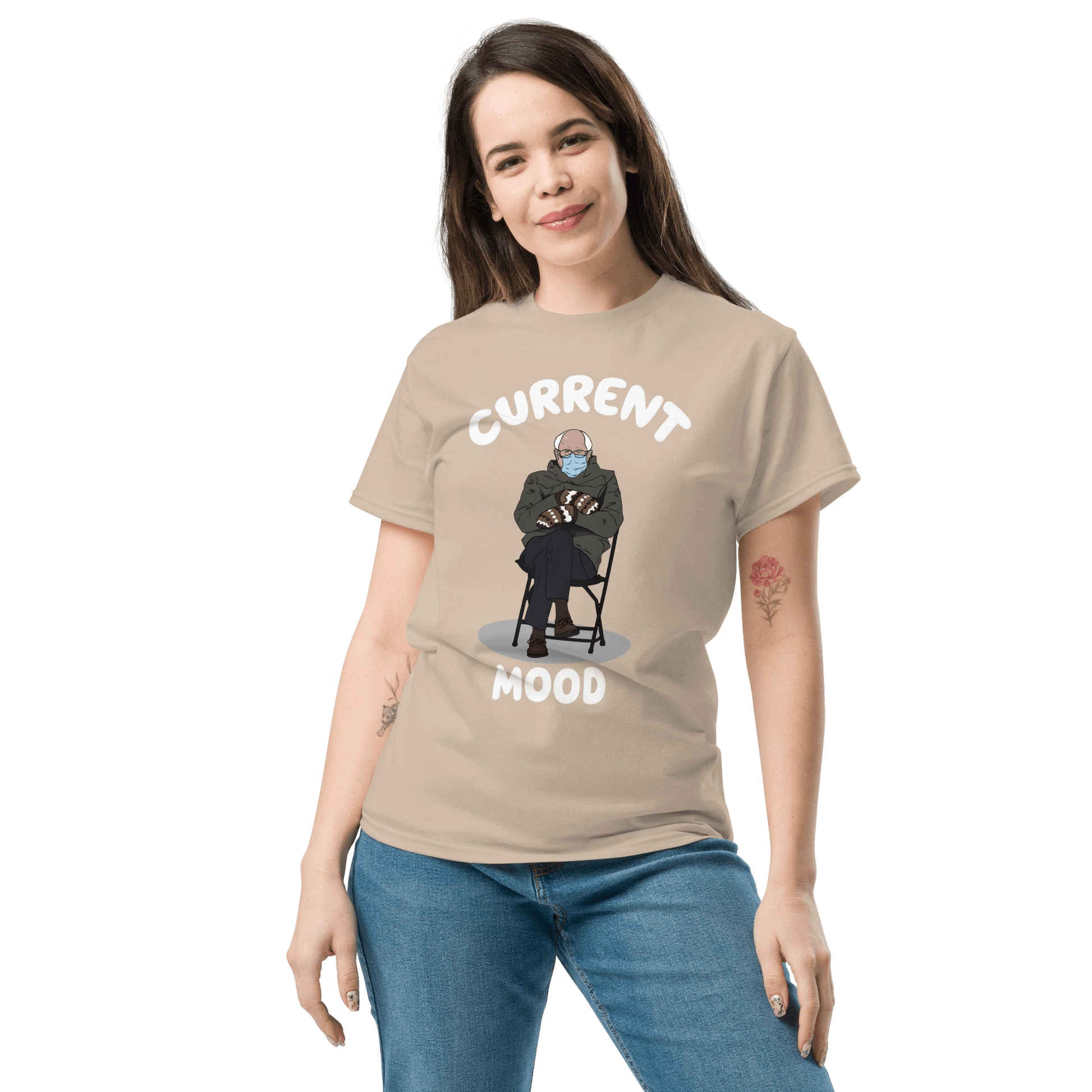 Bernie Mittens Classic T-Shirt Meme - Military Green | Shirtposting