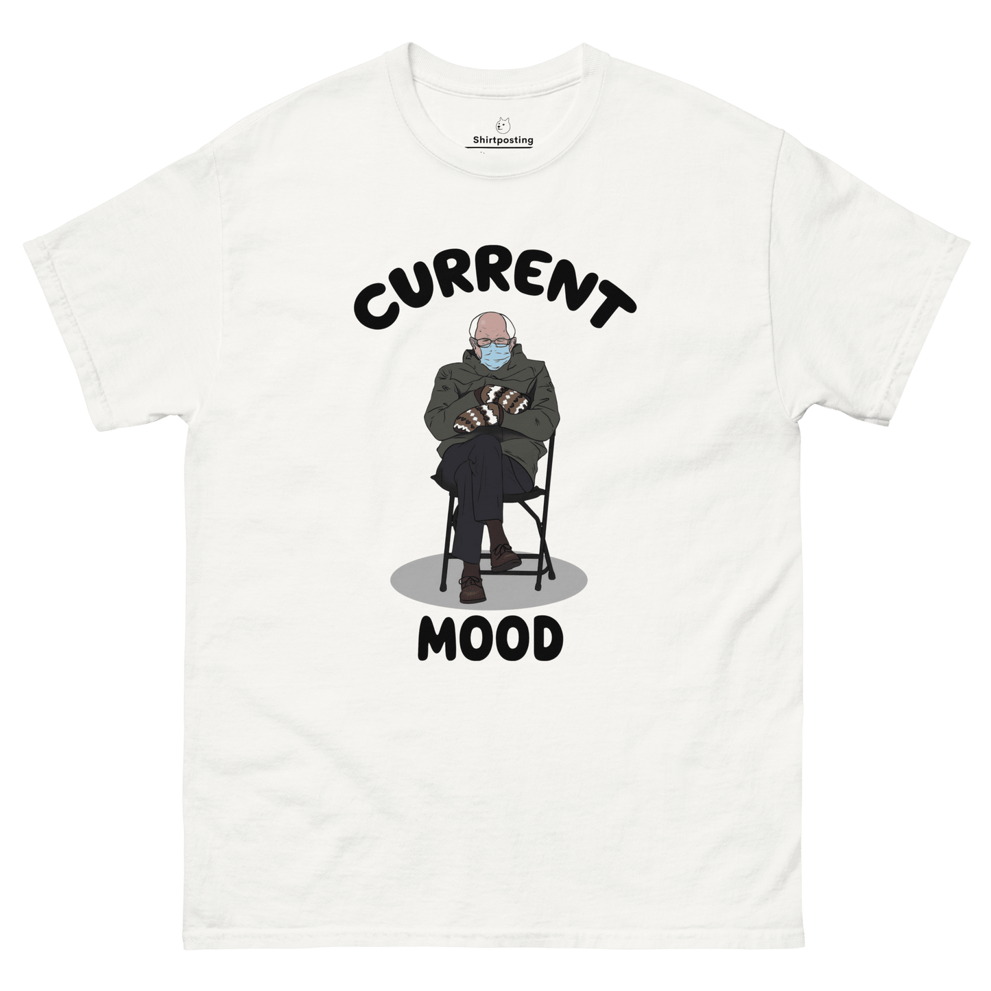 Bernie Mittens Classic T-Shirt Meme - White | Shirtposting