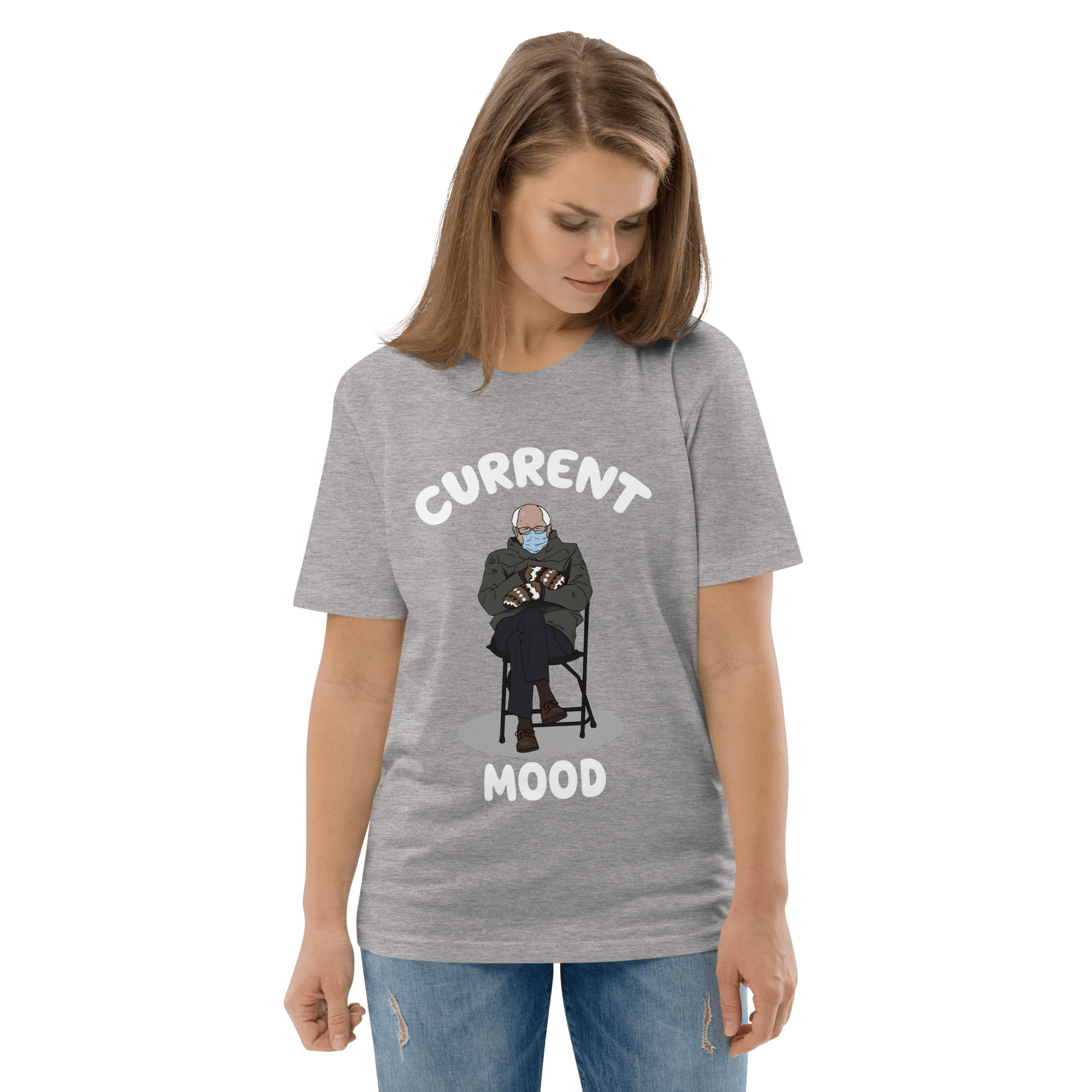 Bernie Mittens Premium Organic T-Shirt Meme - Cotton Pink | Shirtposting
