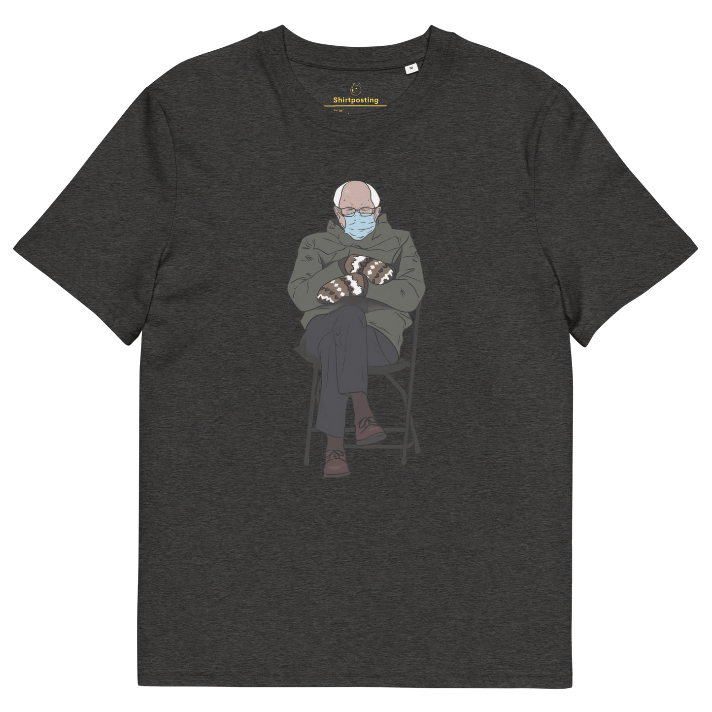 Bernie Mittens Premium Organic T-Shirt Meme - Dark Heather Grey | Shirtposting