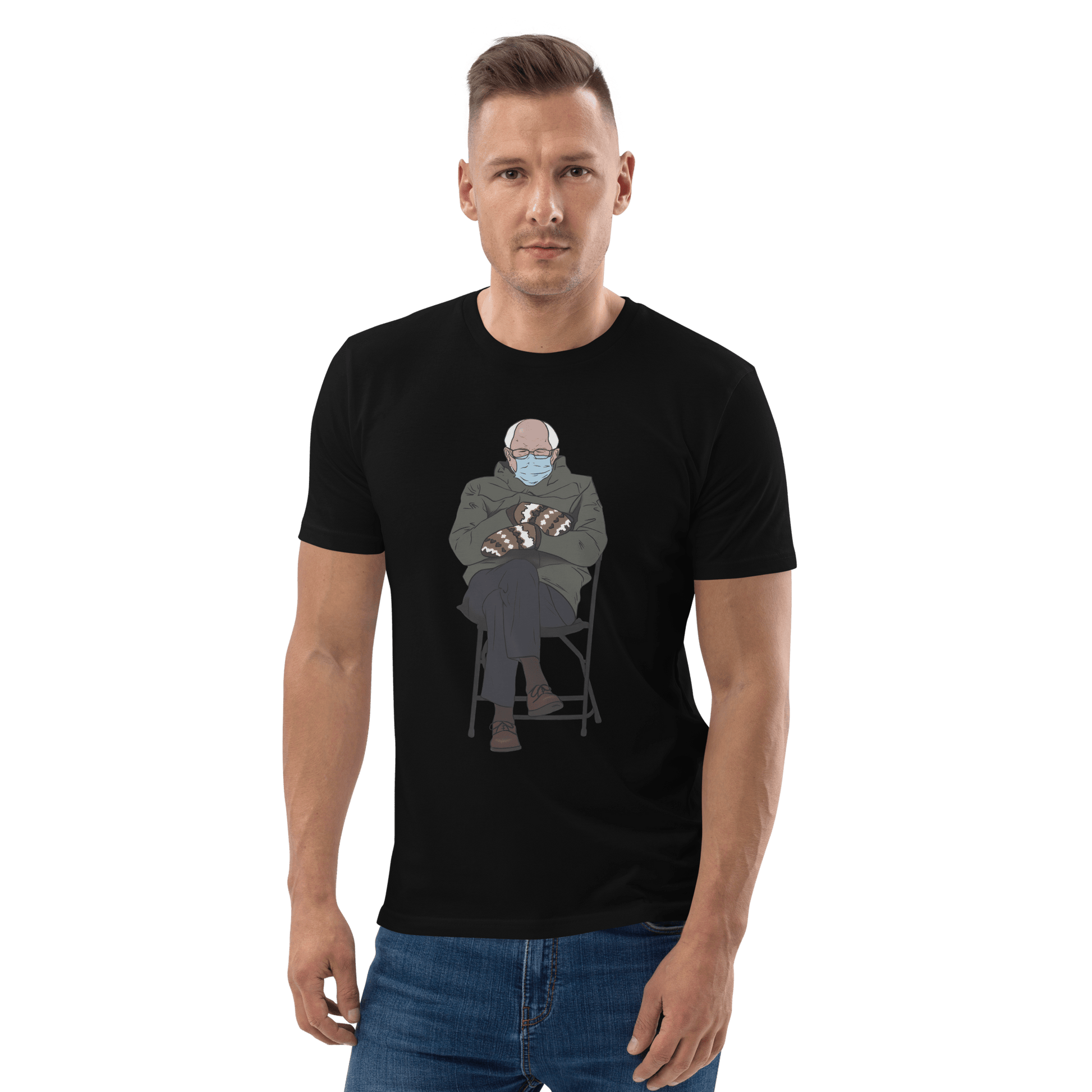 Bernie Mittens Premium Organic T-Shirt Meme - Dark Heather Grey | Shirtposting