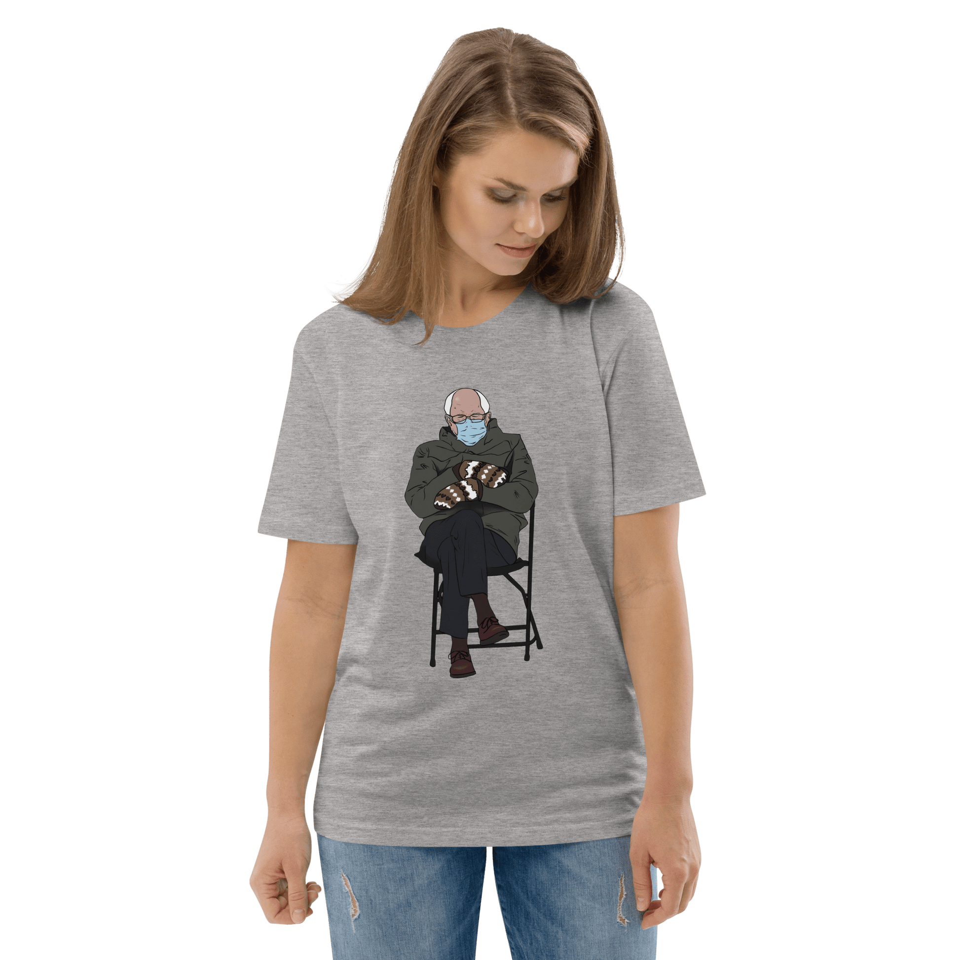 Bernie Mittens Premium Organic T-Shirt Meme - Dark Heather Grey | Shirtposting