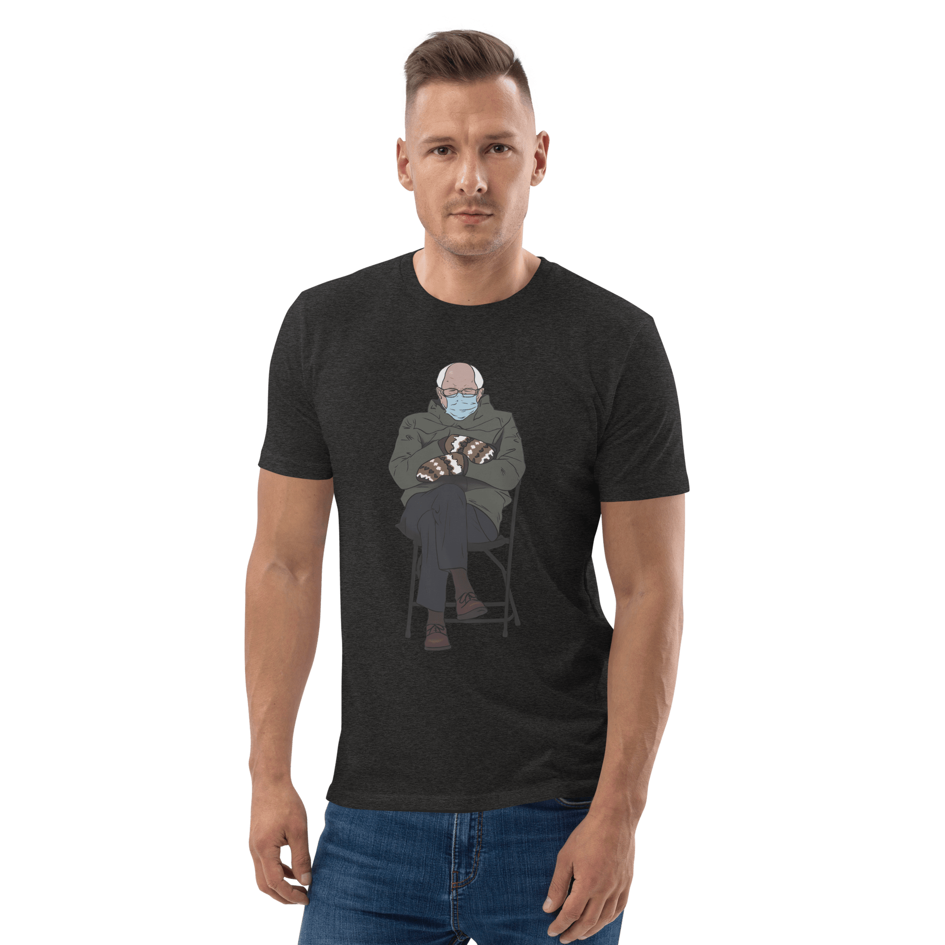 Bernie Mittens Premium Organic T-Shirt Meme - Dark Heather Grey | Shirtposting