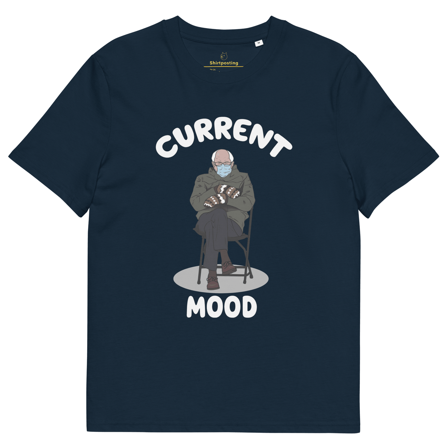 Bernie Mittens Premium Organic T-Shirt Meme - French Navy | Shirtposting
