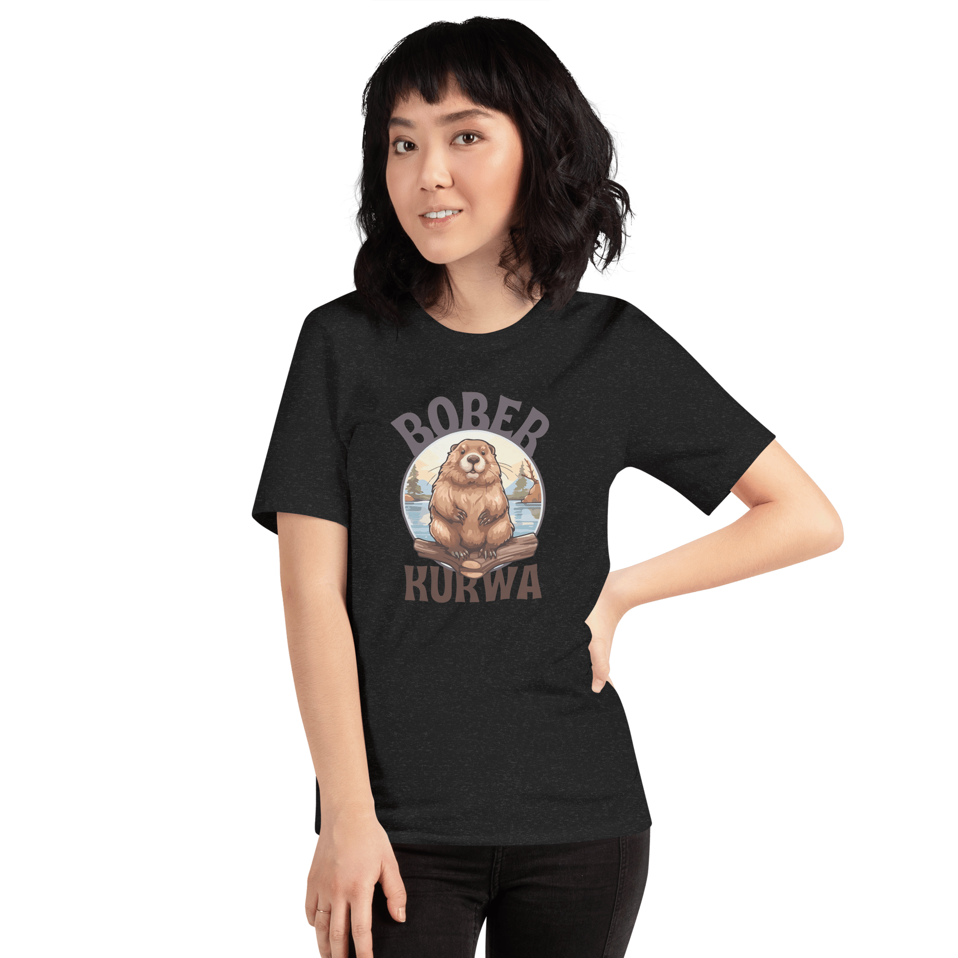 Bober Kurwa Classic T-Shirt Meme - Dark Grey | Shirtposting