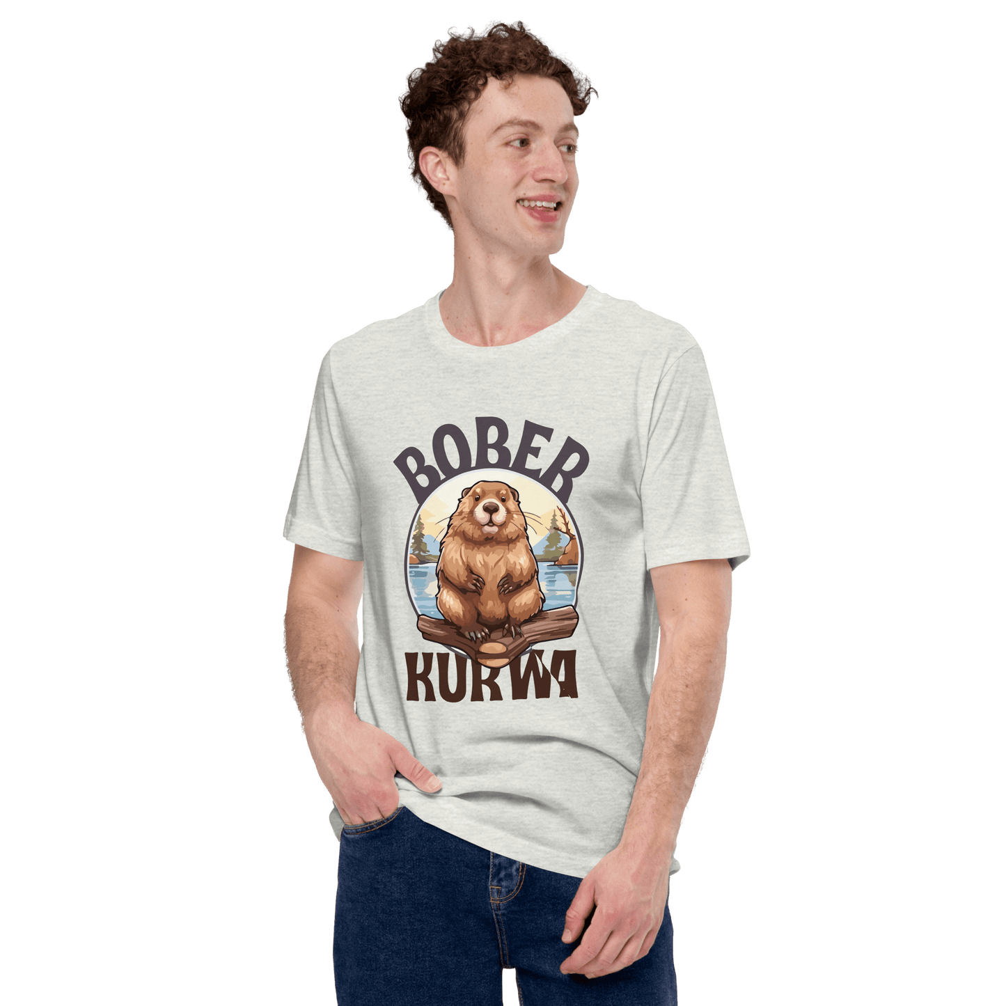 Bober Kurwa Classic T-Shirt Meme - Dark Grey | Shirtposting
