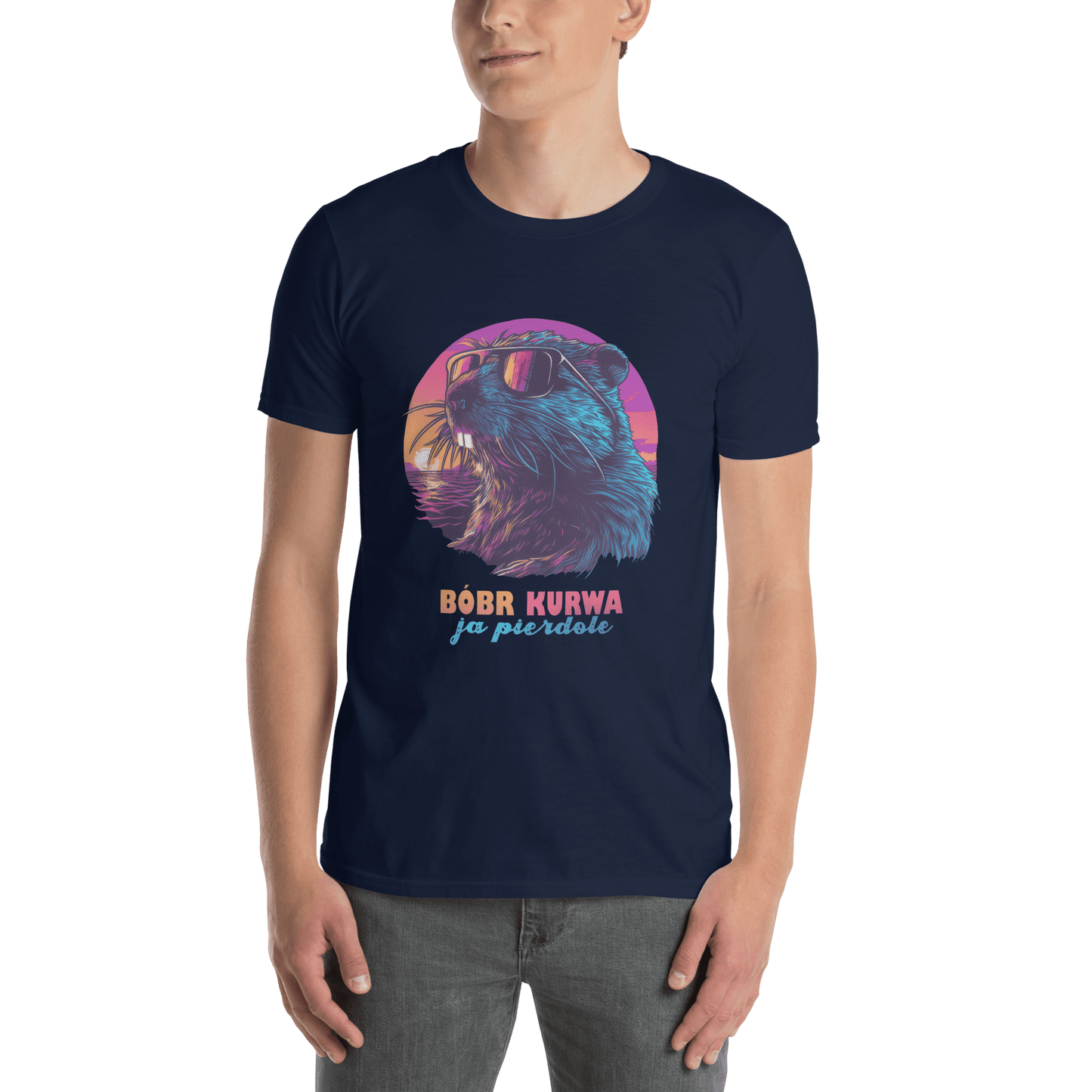 Bober Kurwa Classic T-Shirt Meme - Dark Heather Grey | Shirtposting