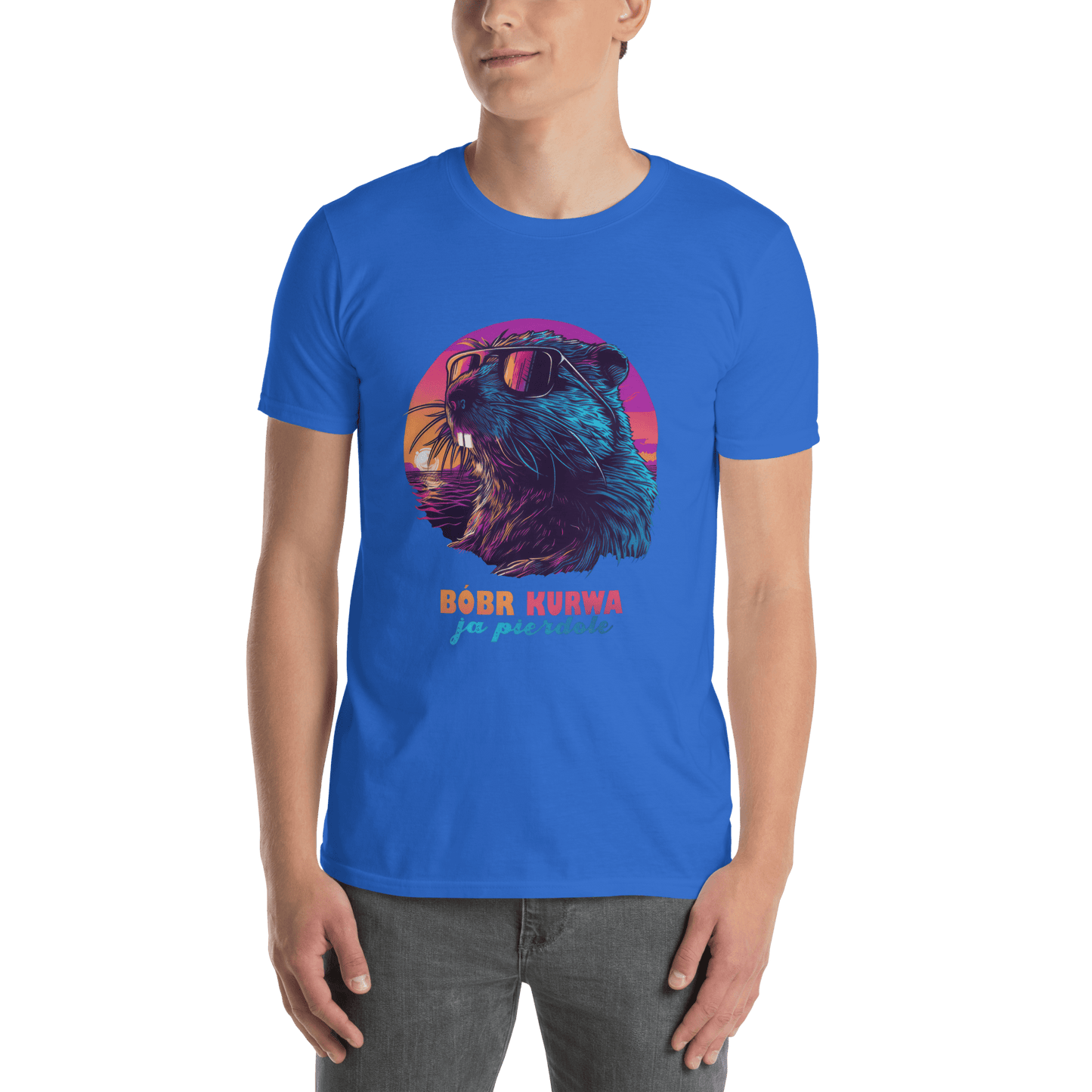 Bober Kurwa Classic T-Shirt Meme - Dark Heather Grey | Shirtposting