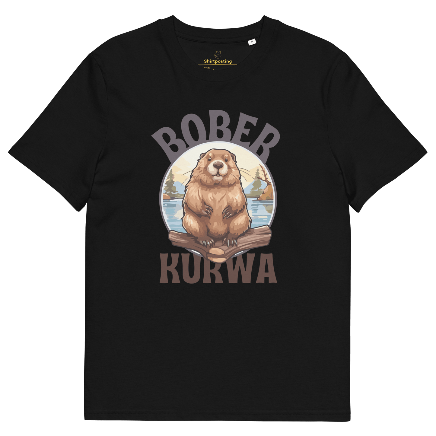 Bober Kurwa Premium Organic T-Shirt Meme - Black | Shirtposting