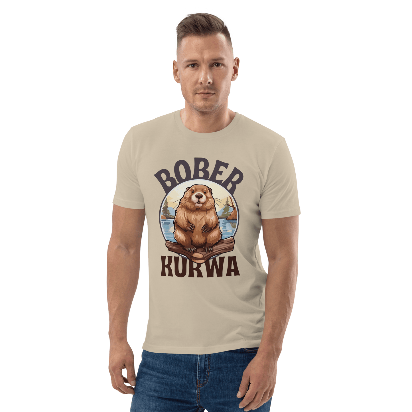 Bober Kurwa Premium Organic T-Shirt Meme - Dark Heather Grey | Shirtposting