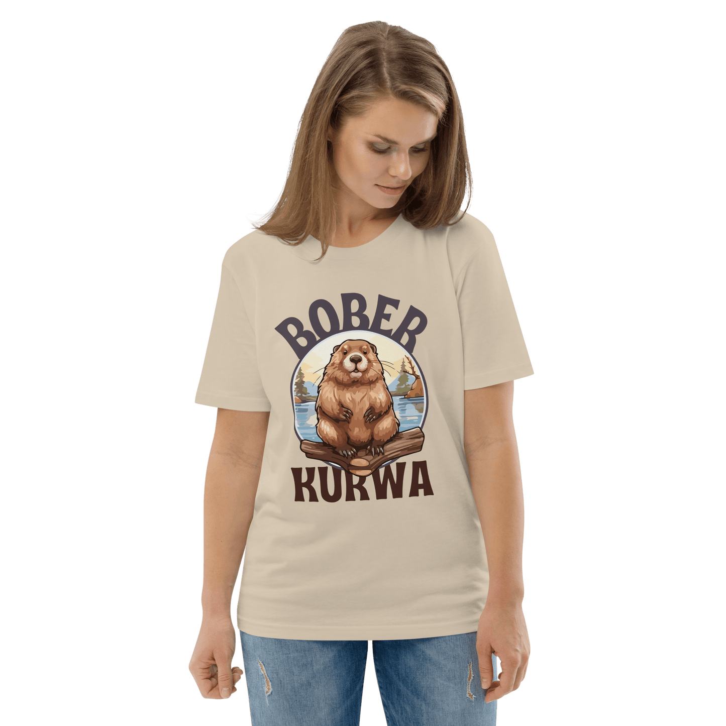 Bober Kurwa Premium Organic T-Shirt Meme - Dark Heather Grey | Shirtposting