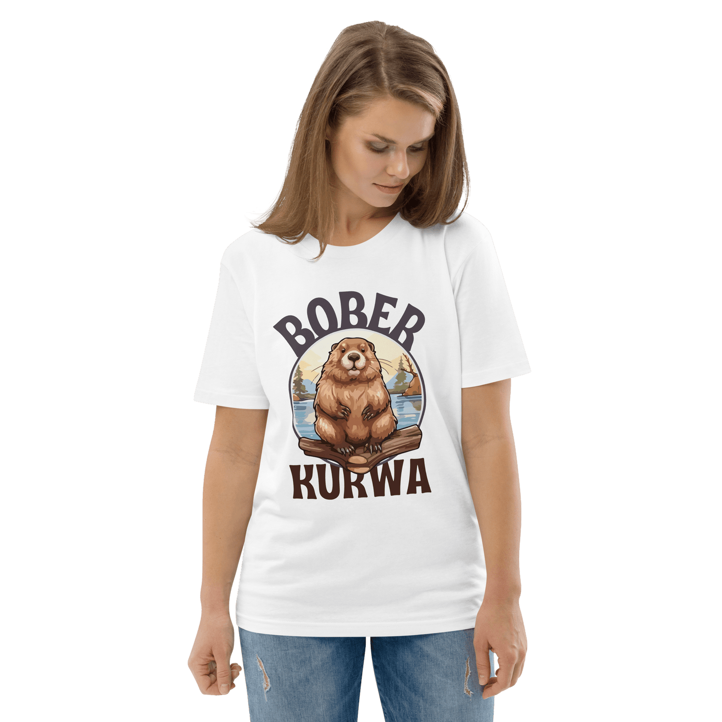 Bober Kurwa Premium Organic T-Shirt Meme - Dark Heather Grey | Shirtposting