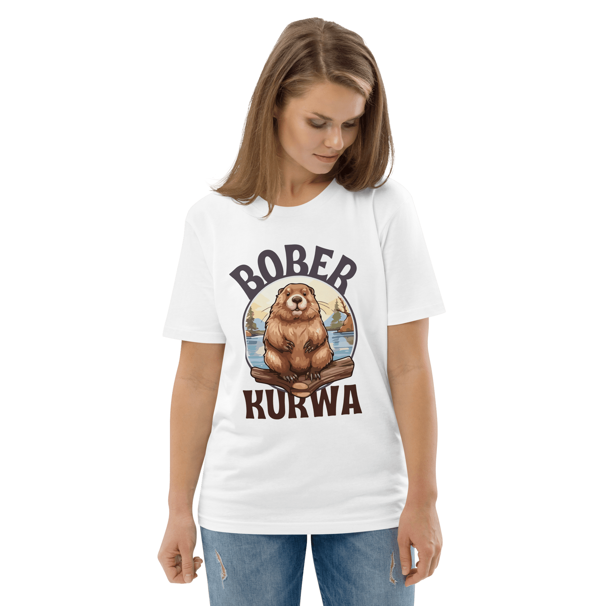 Bober Kurwa Premium Organic T-Shirt Meme - Dark Heather Grey | Shirtposting