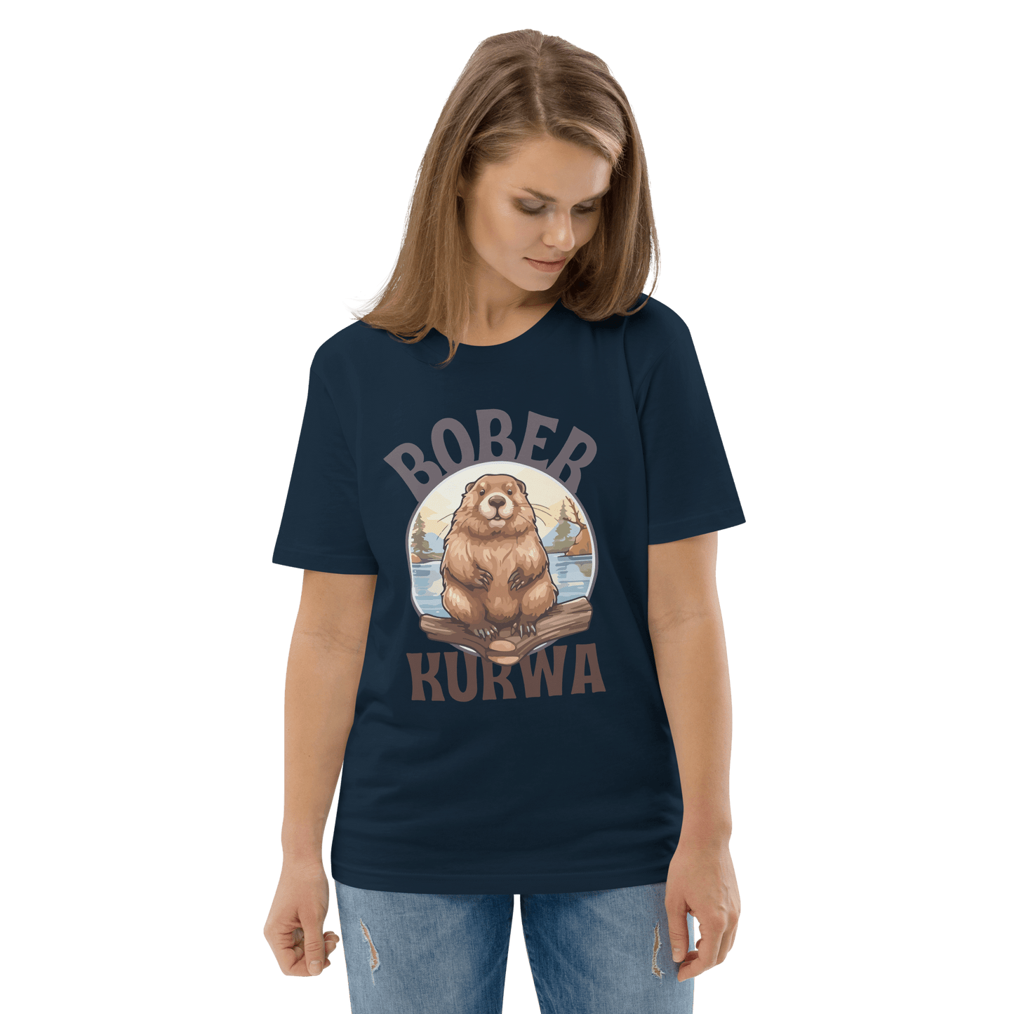Bober Kurwa Premium Organic T-Shirt Meme - Dark Heather Grey | Shirtposting