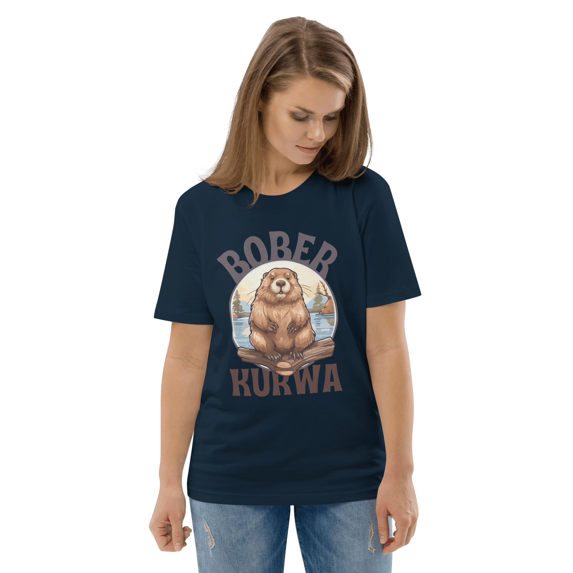 Bober Kurwa Premium Organic T-Shirt Meme - Dark Heather Grey | Shirtposting