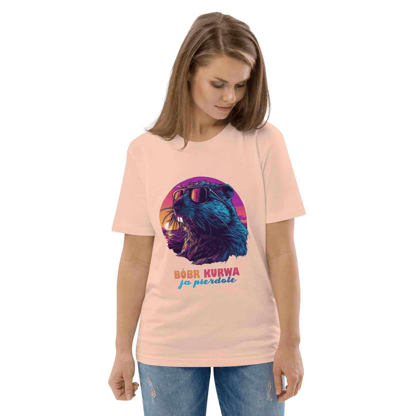 Bober Kurwa Premium Organic T-Shirt Meme - Fraiche Peche | Shirtposting