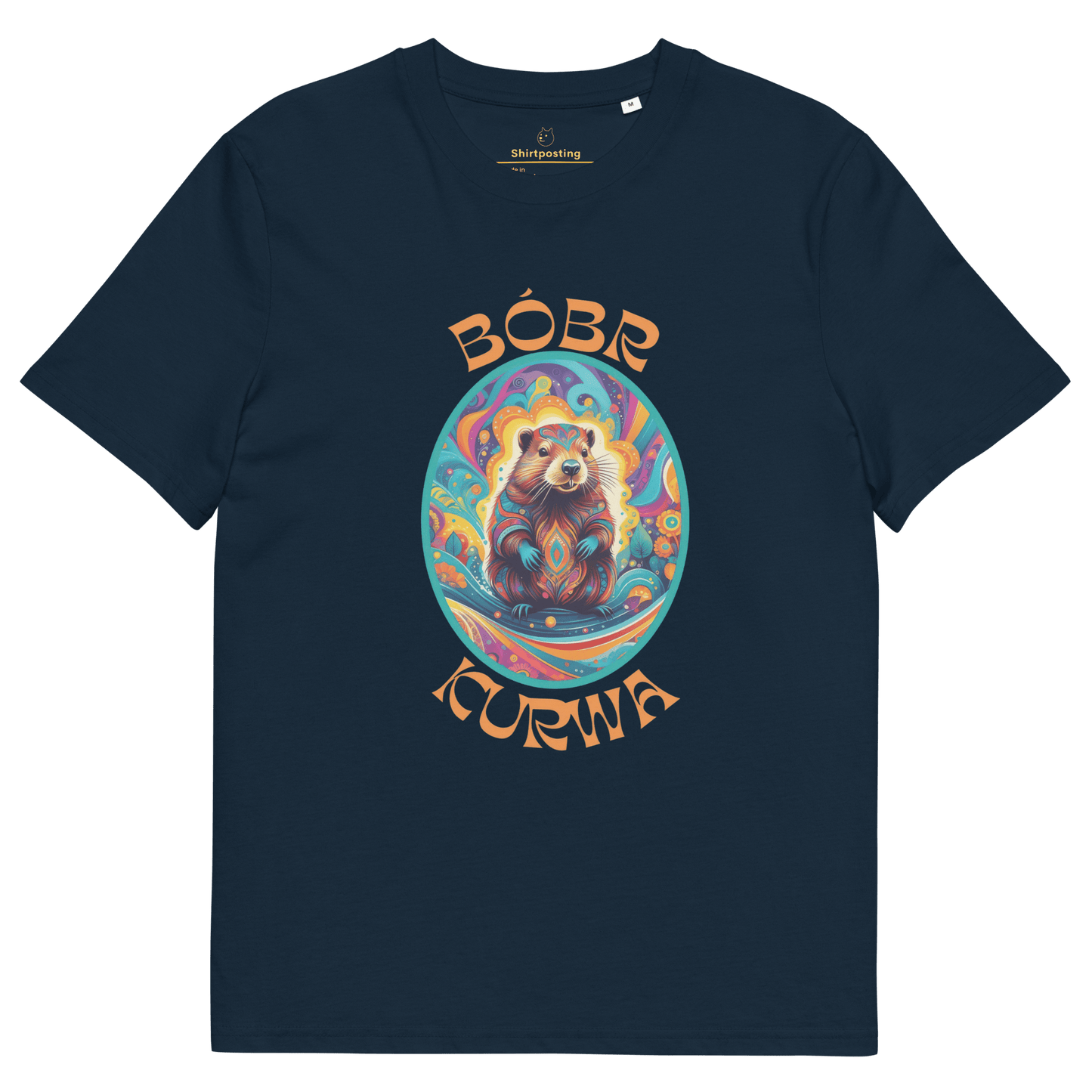 Bober Kurwa Premium Organic T-Shirt Meme - French Navy | Shirtposting
