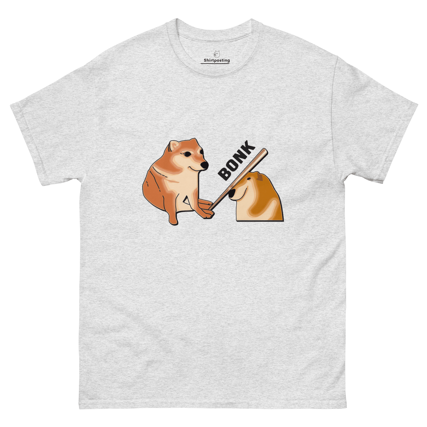Bonk Classic T-Shirt Meme - Ash | Shirtposting