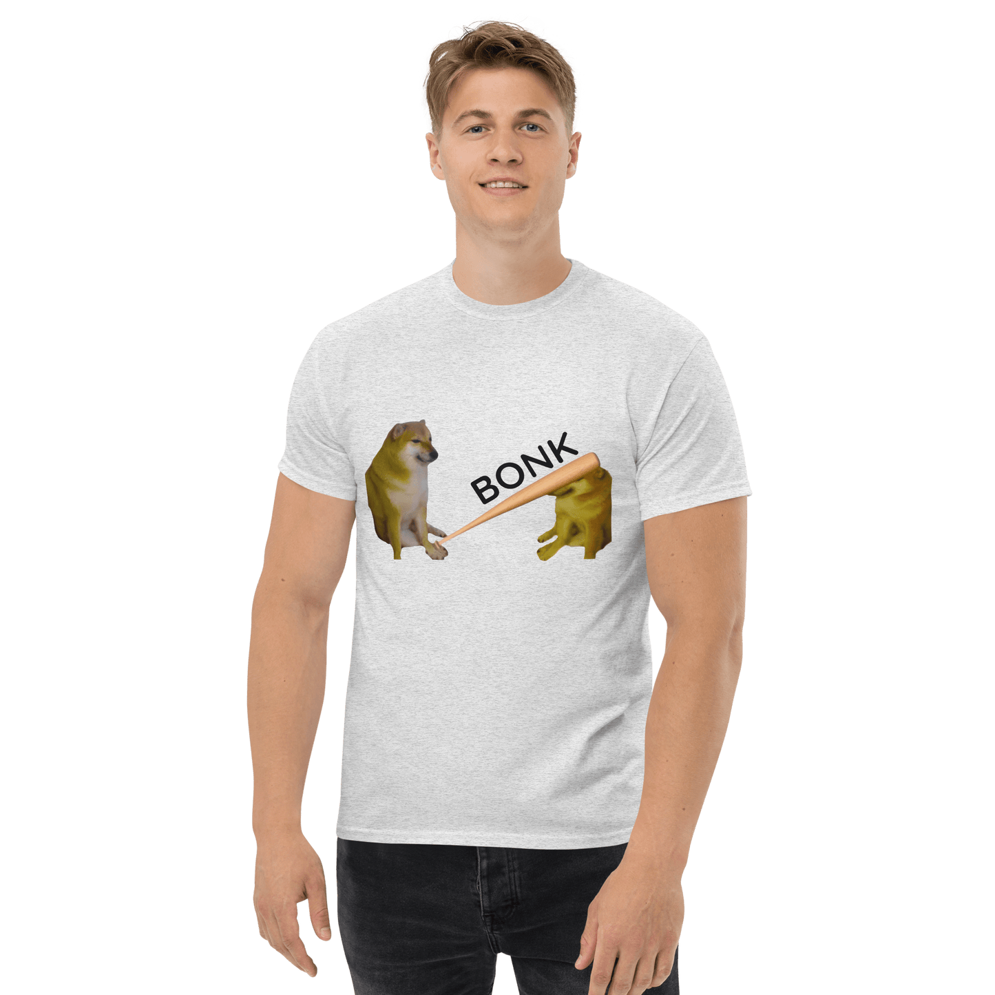 Bonk Classic T-Shirt Meme - Ash | Shirtposting