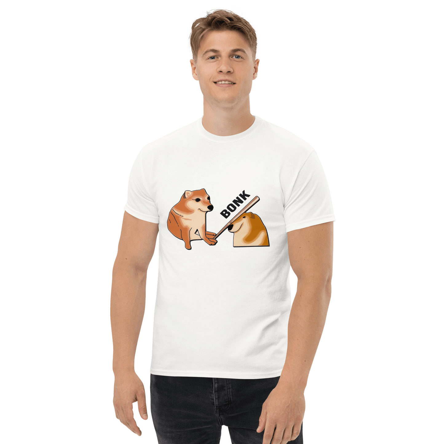 Bonk Classic T-Shirt Meme - Ash | Shirtposting