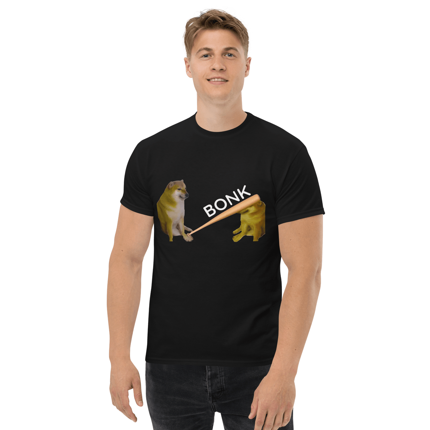 Bonk Classic T-Shirt Meme - Black | Shirtposting