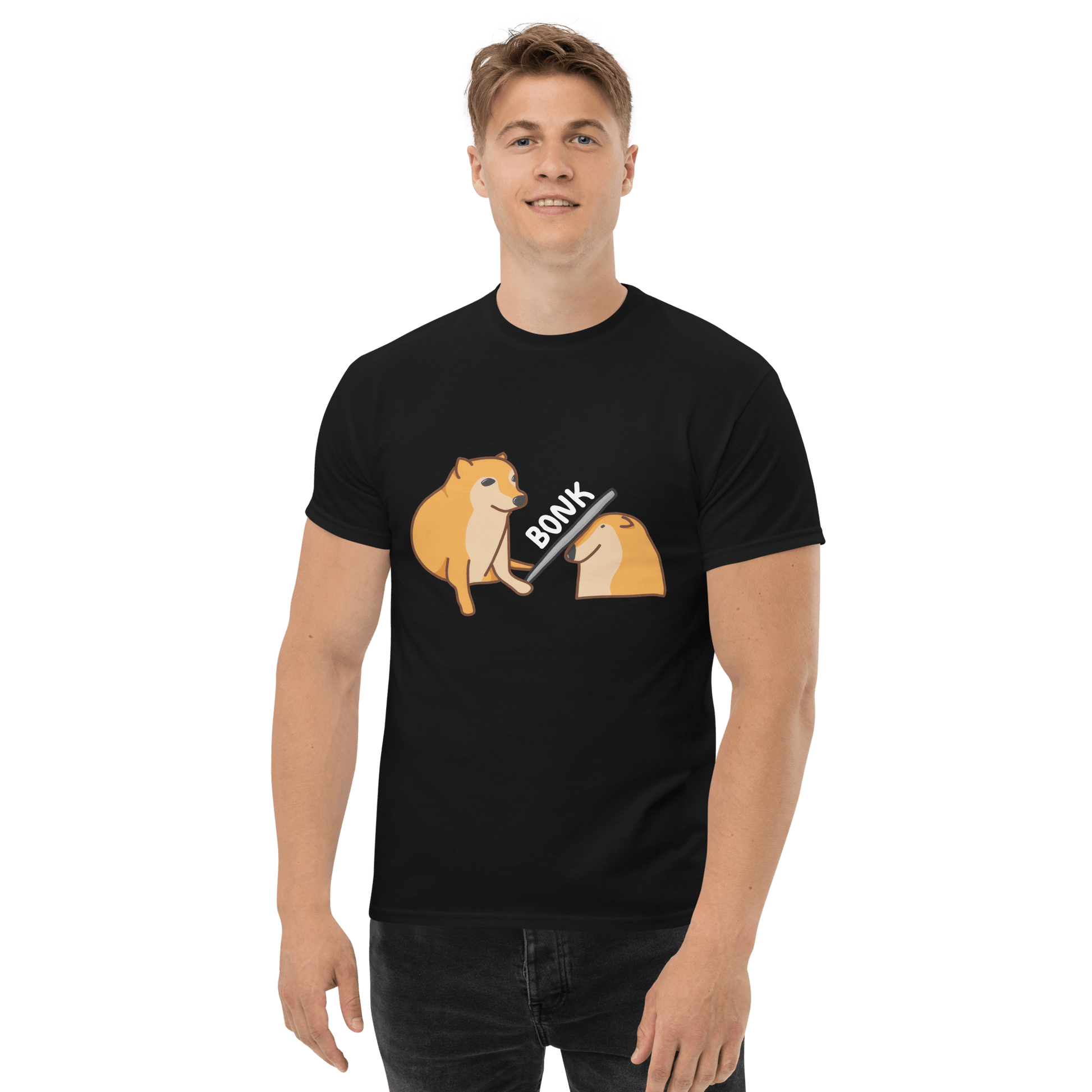 Bonk Classic T-Shirt Meme - Black | Shirtposting