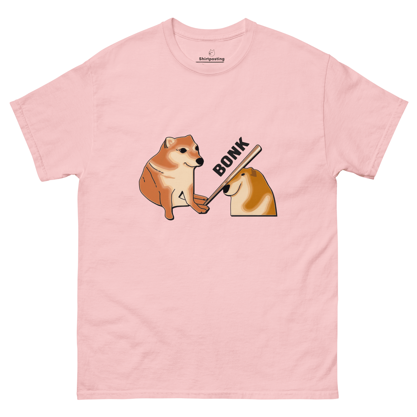 Bonk Classic T-Shirt Meme - Light Pink | Shirtposting