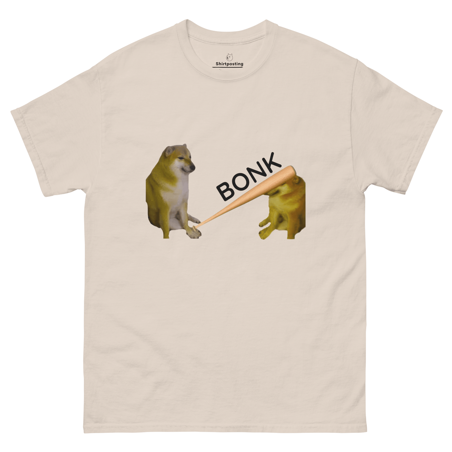 Bonk Classic T-Shirt Meme - Natural | Shirtposting