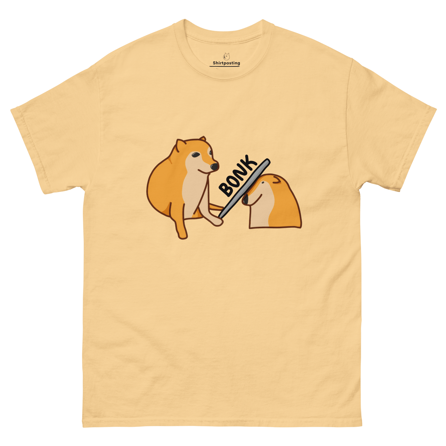 Bonk Classic T-Shirt Meme - Yellow Haze | Shirtposting