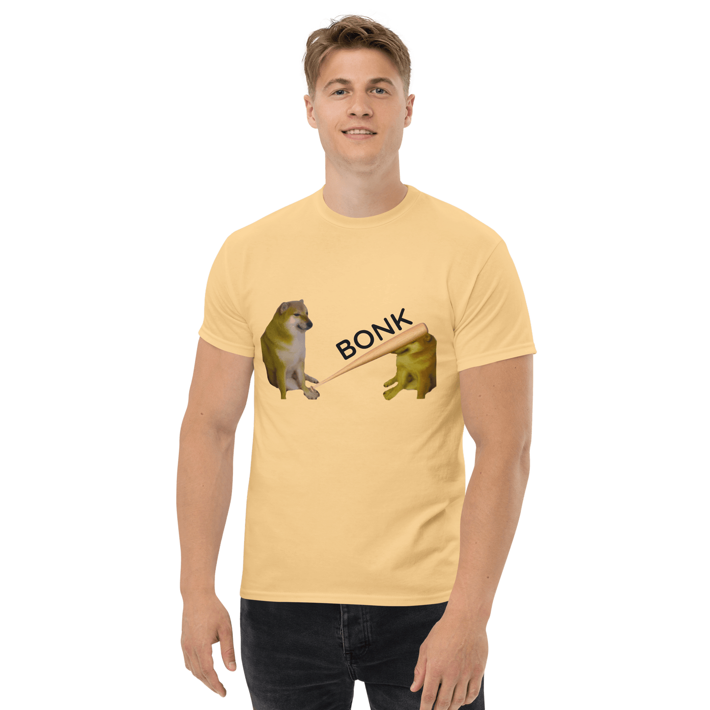 Bonk Classic T-Shirt Meme - Yellow Haze | Shirtposting