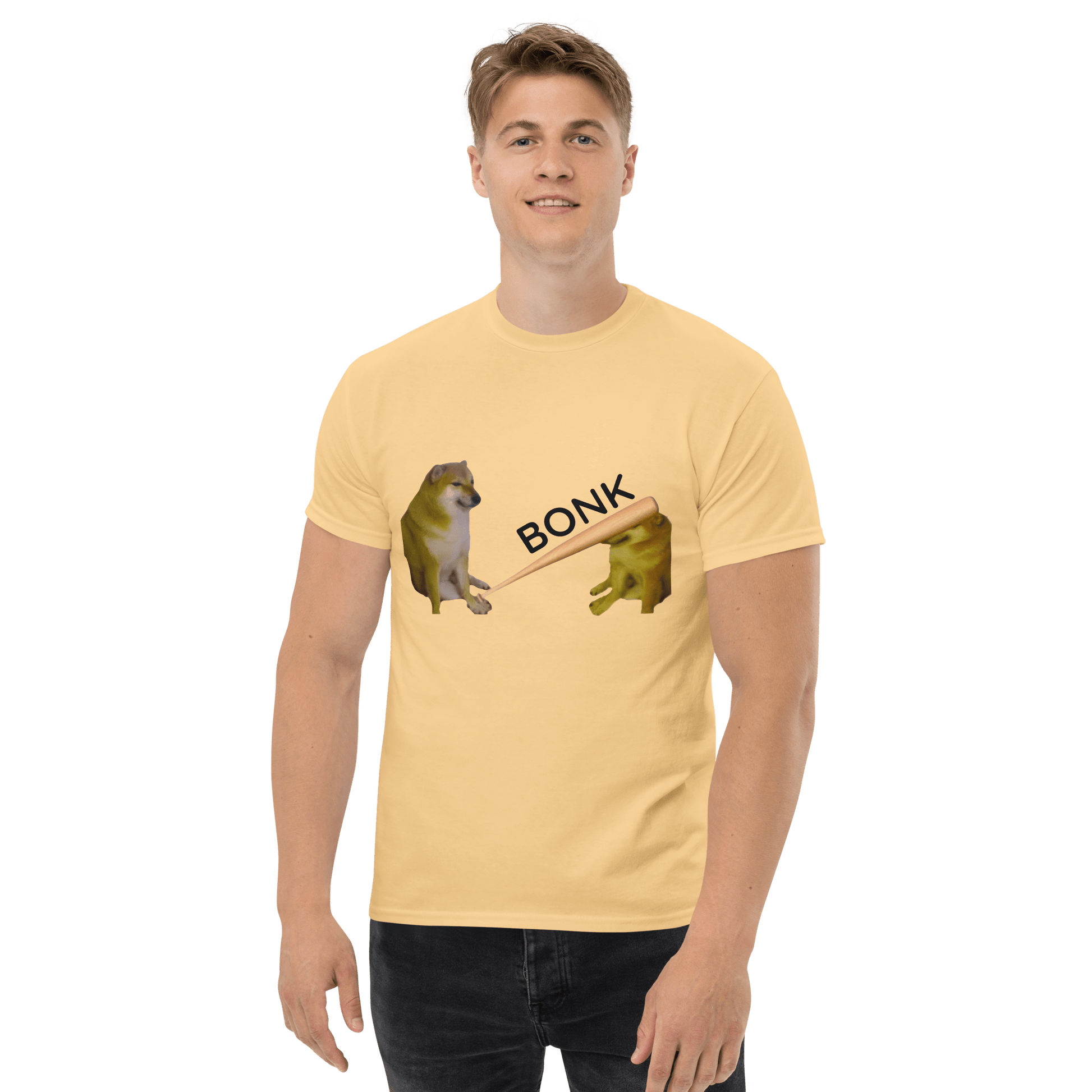 Bonk Classic T-Shirt Meme - Yellow Haze | Shirtposting
